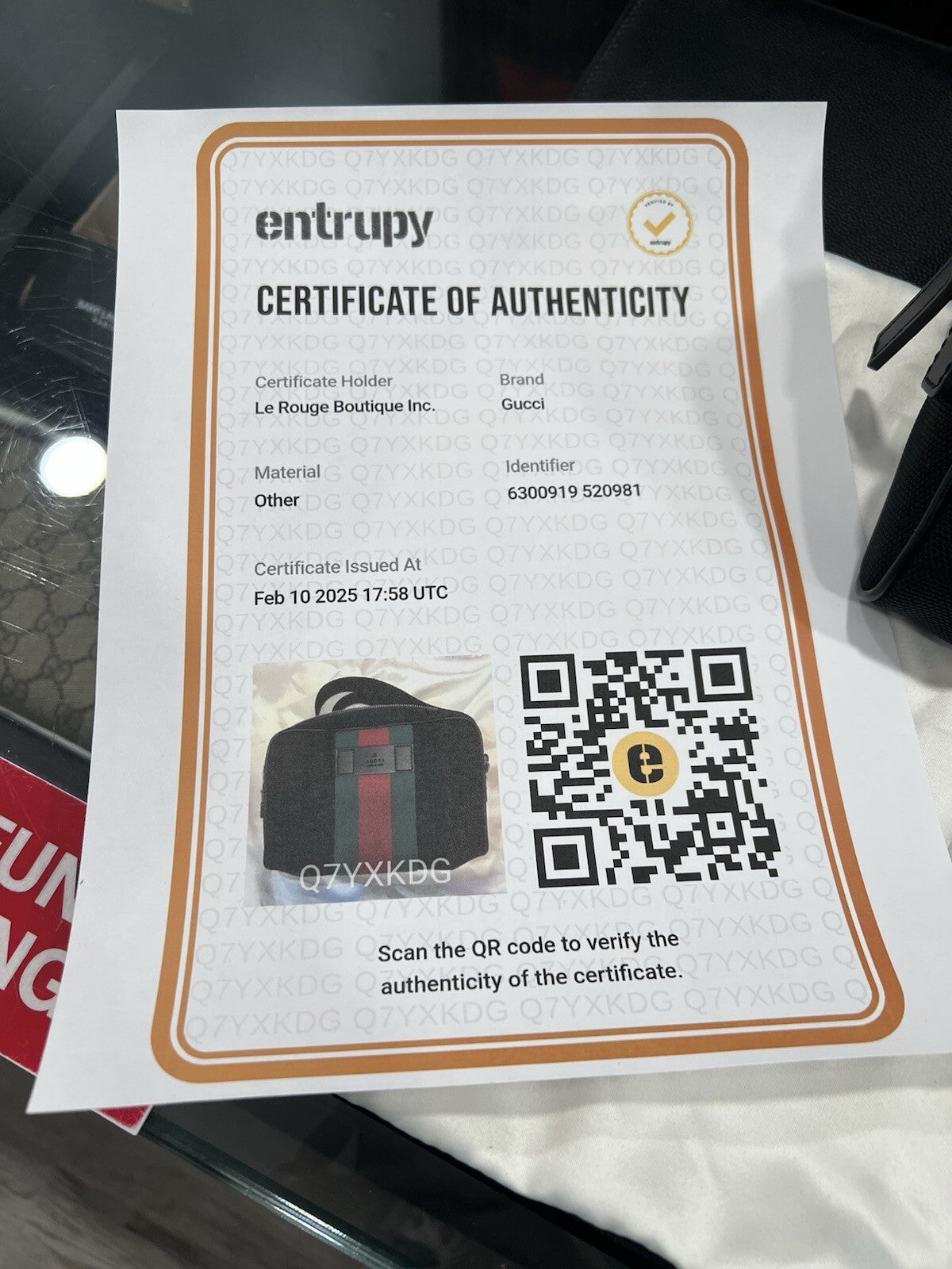 Gucci Techno Web Stripe Belt Bag W/Duster & Authenticity