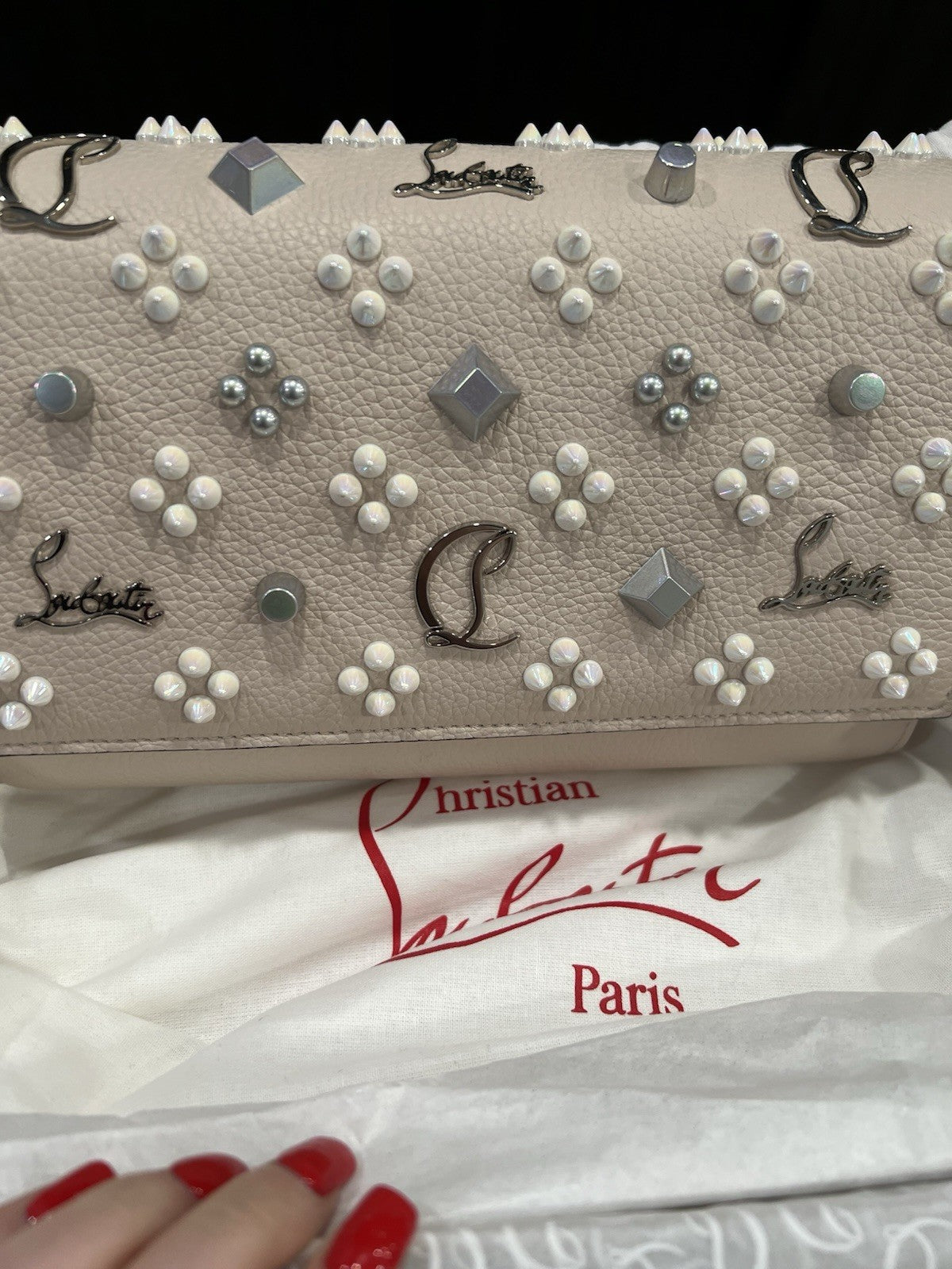 Christian Louboutin Paloma WOC Loubinthesky & Spikes NIB