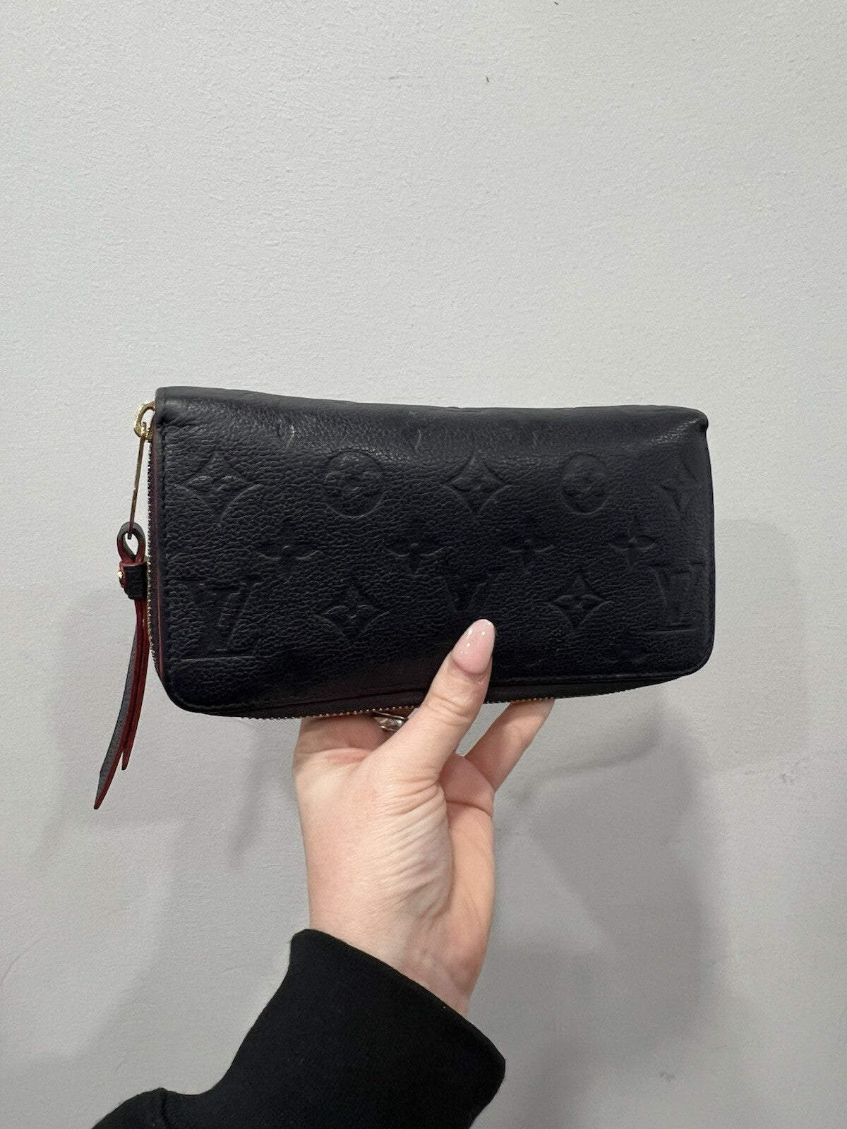 Louis Vuitton Bleu Infini Empreinte Zippy Wallet W/Certifiate Retail $1140