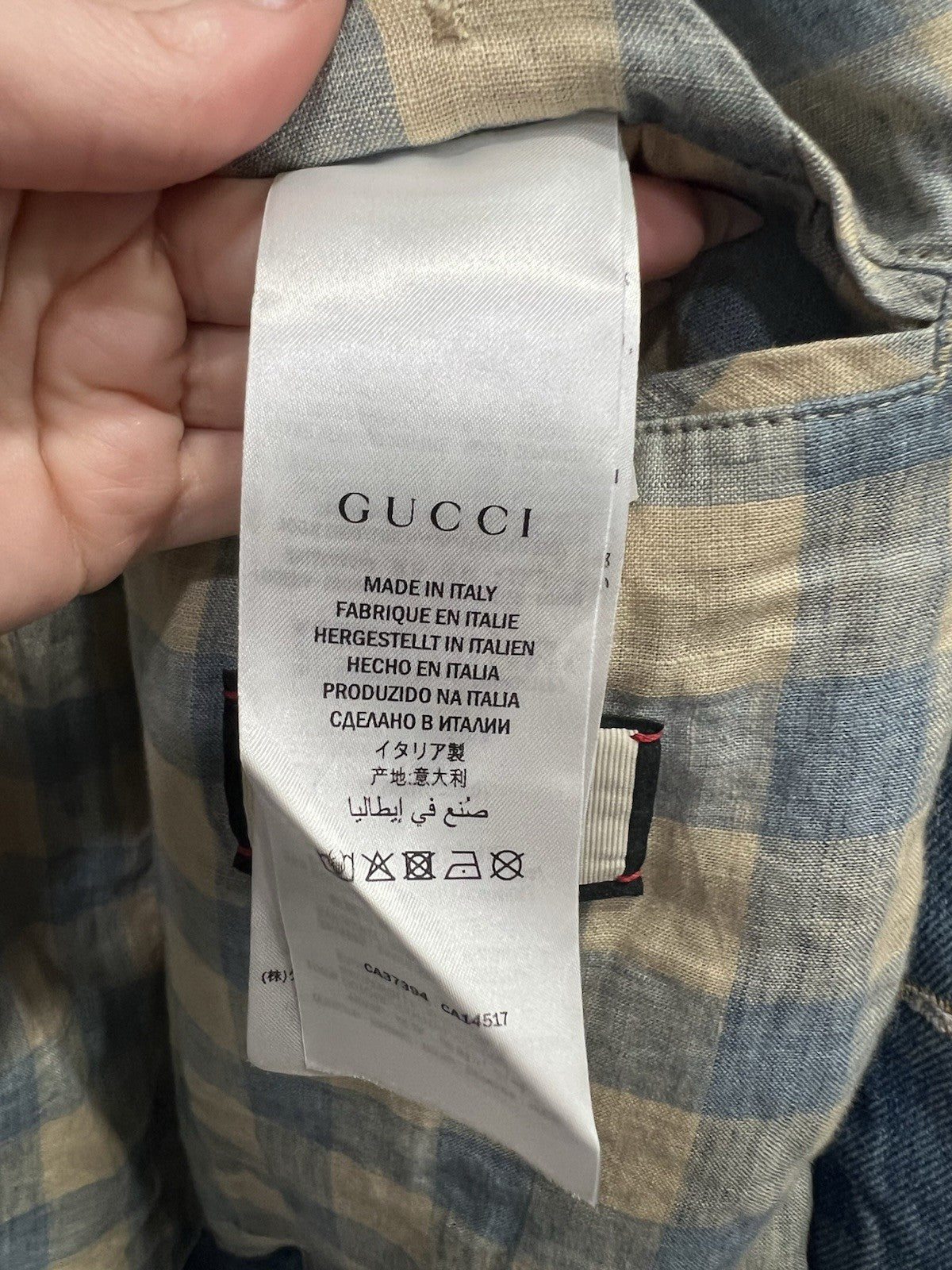 Gucci Denim Band Tour Jacket Size L