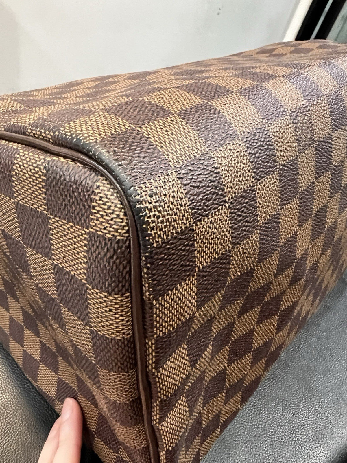 Louis Vuitton Damier Ebene 35 Speedy Retail $1730 With Authenticity