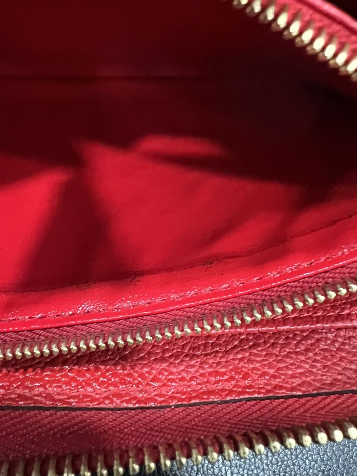 Louis Vuitton Cerise Monogram Empreinte Zippy Wallet W/Duster