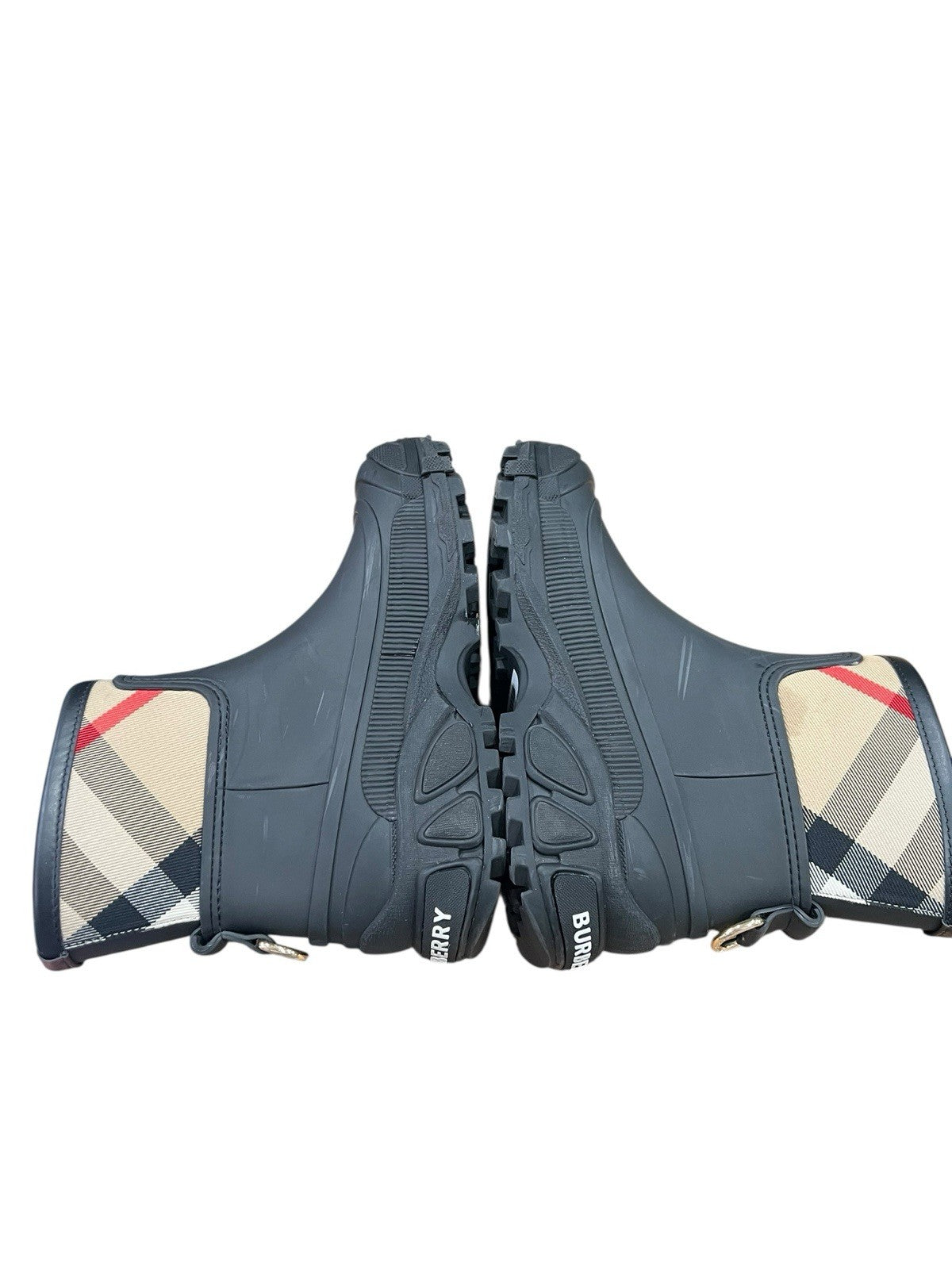 Burberry Plaid Short Rainboots Size 38/US8