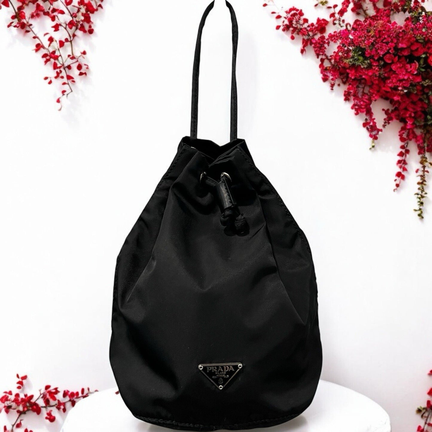 Prada Vintage Vela Wristlet Pouch With Certificate Of Authenticity