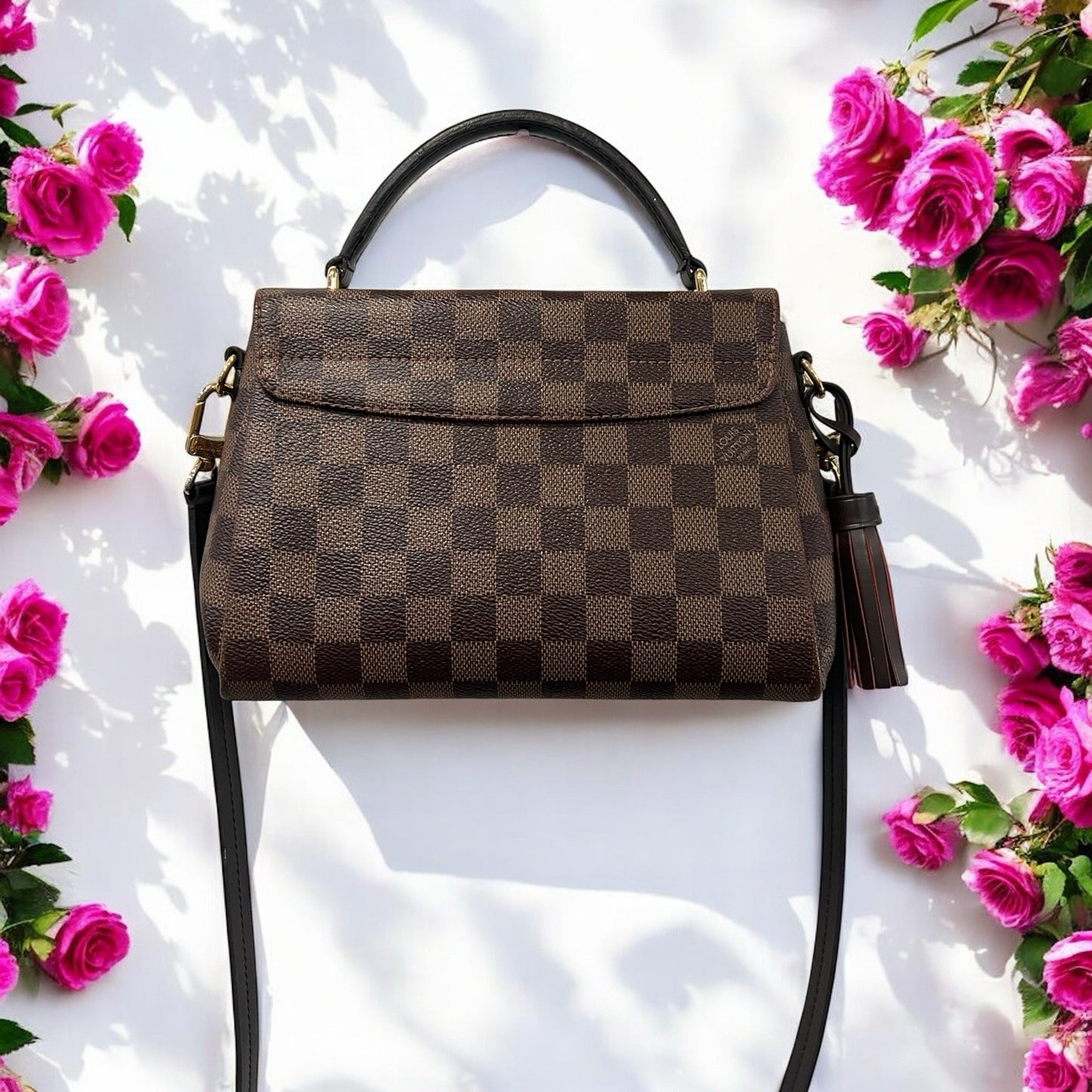 Louis Vuitton Damier Ebene Croisette Crossbody W/Authenticity