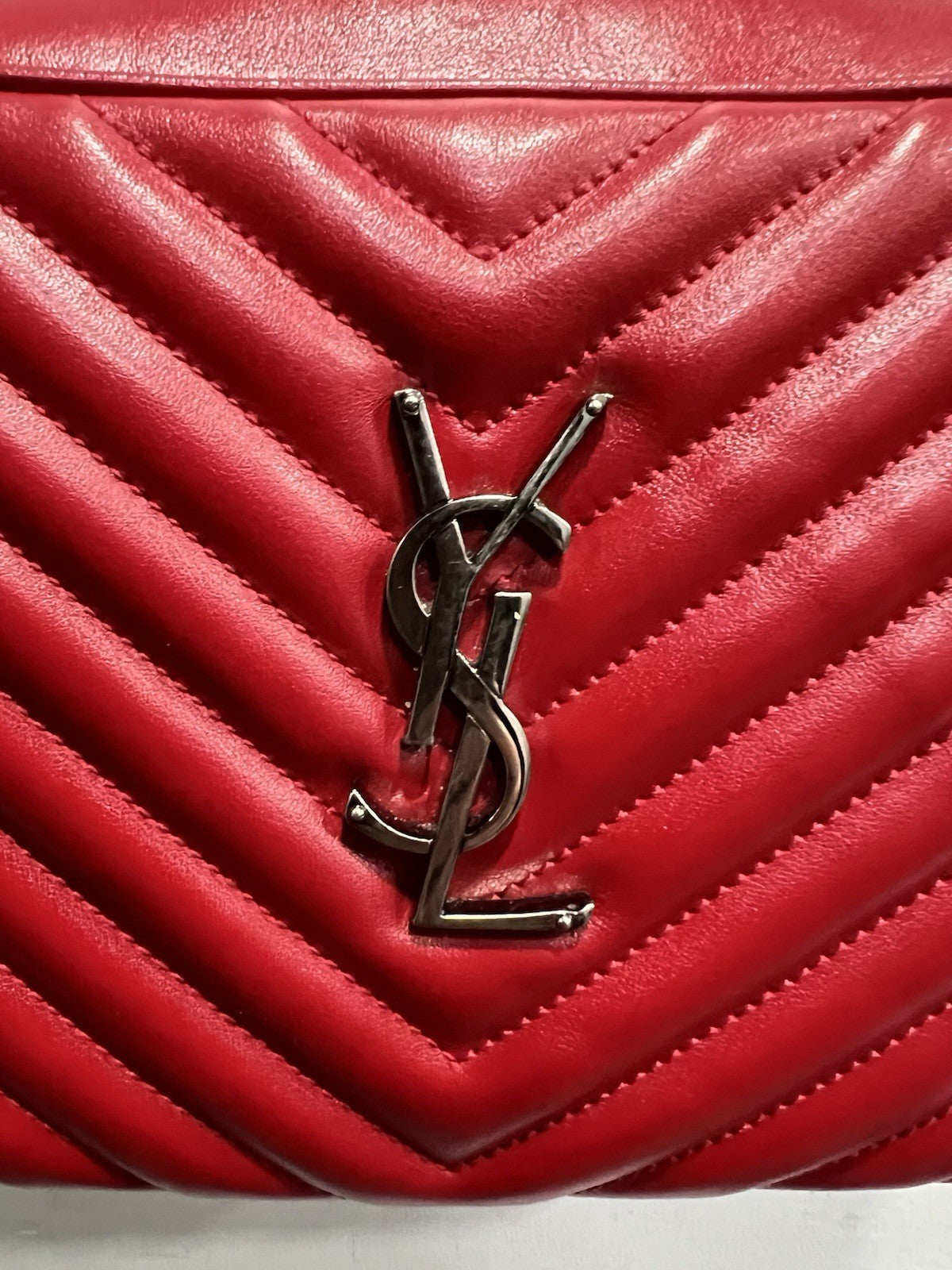 Saint Laurent Matelassé Calfskin Lou Camera Crossbody Bag