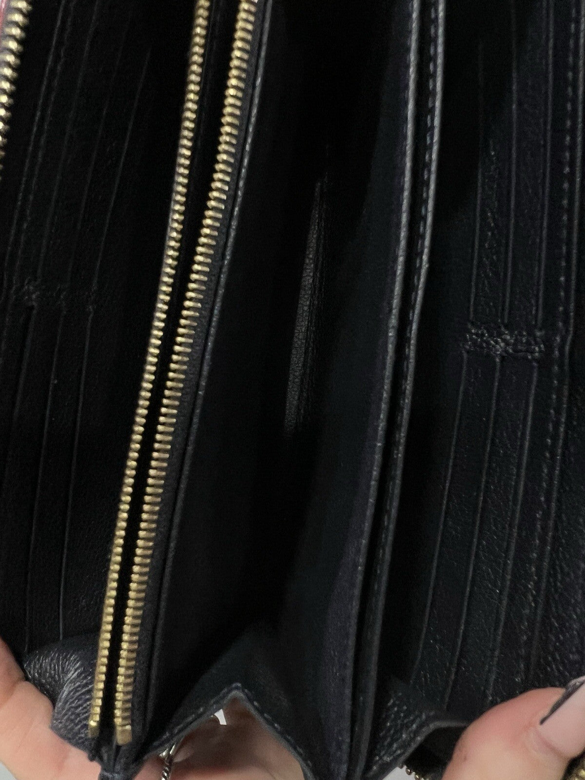 Louis Vuitton Bleu Infini Empreinte Zippy Wallet W/Certifiate Retail $1140