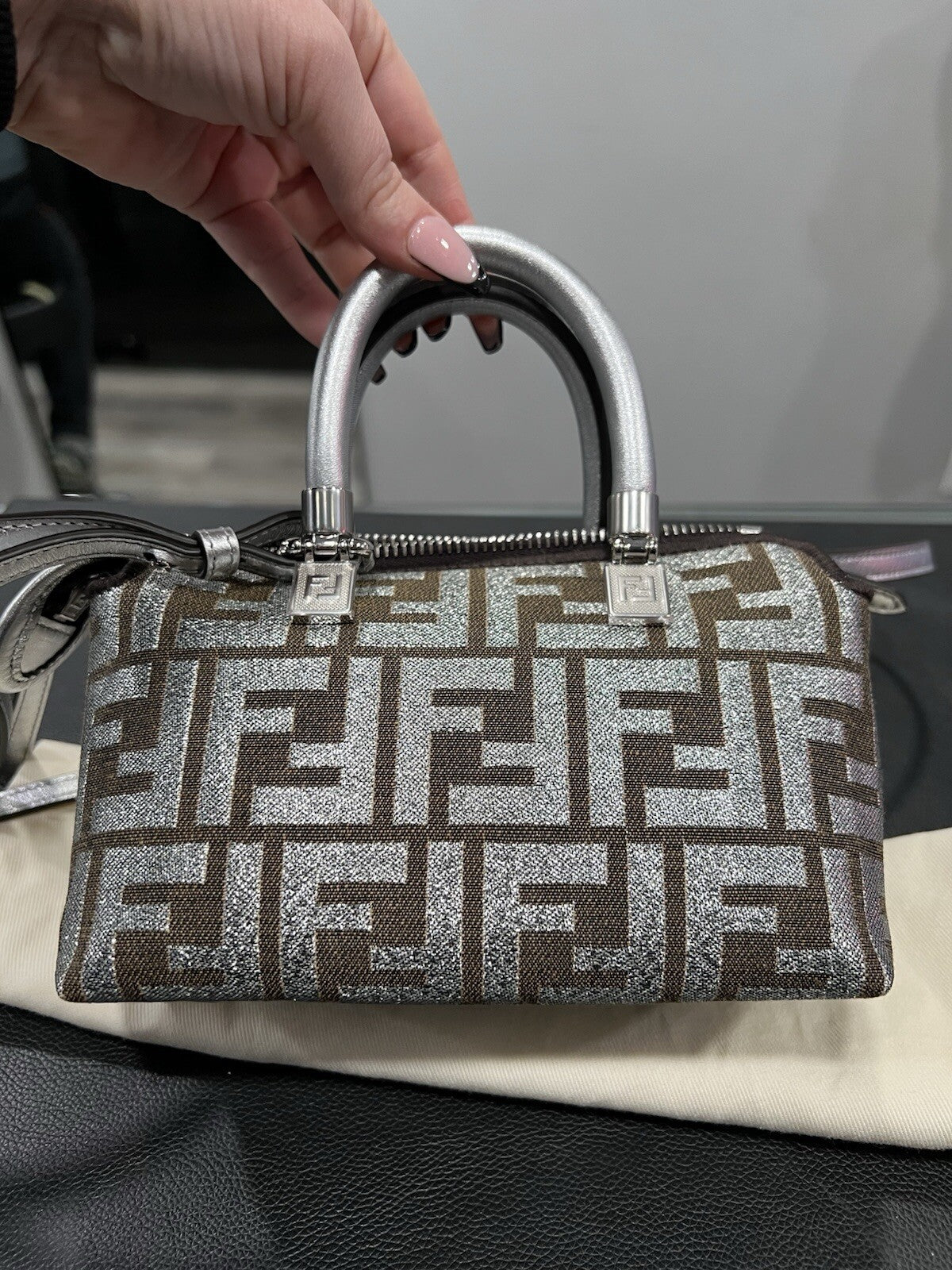 Fendi Mini By The Way Icons Bag Tags & Duster NWOT