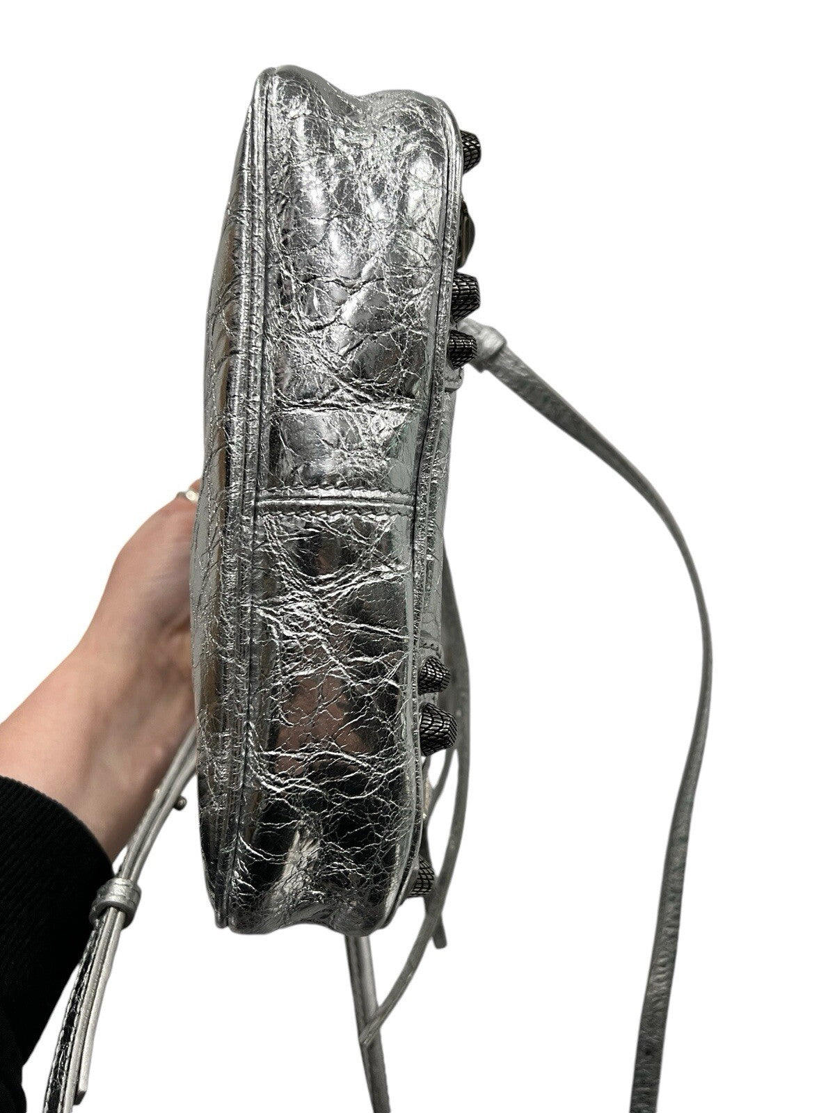 Balenciaga Neo Cagole Mini Metallized Tote Bag