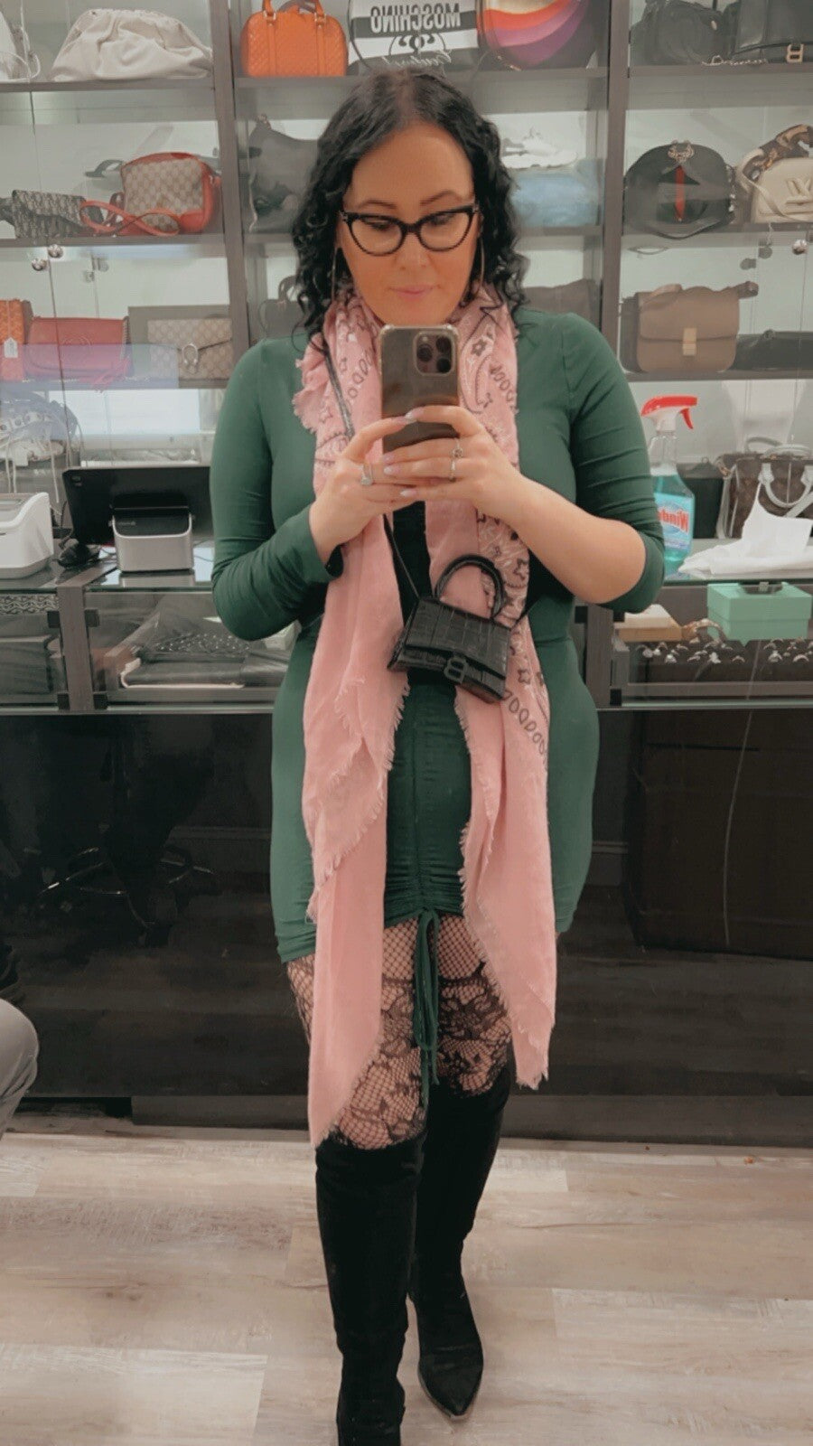 Balenciaga Mini Croc Embossed Crossbody Bag AUTHENTIC