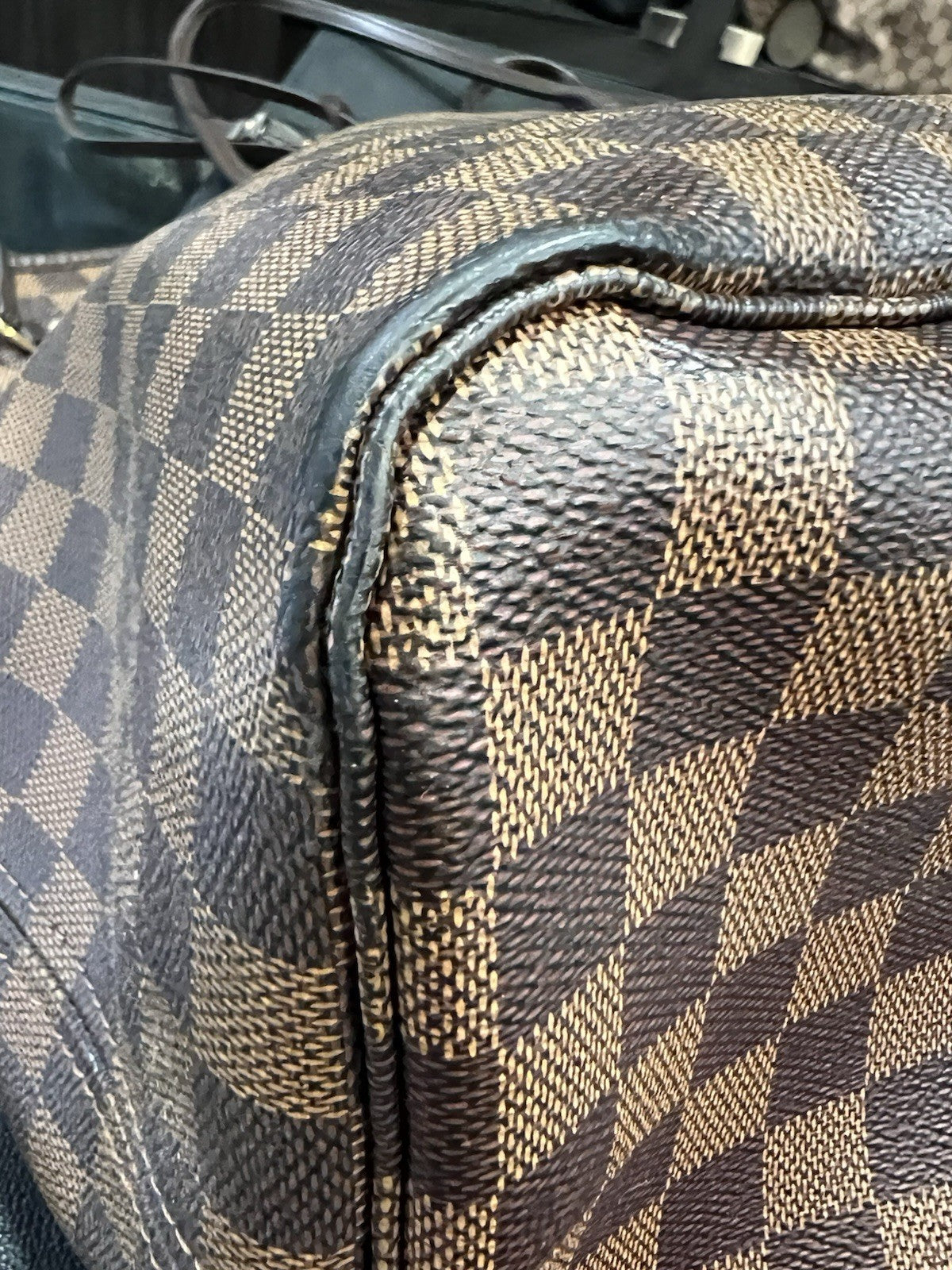 Louis Vuitton Neverfull GM Damier Ebene with Insert & Authenticity Retail $2310