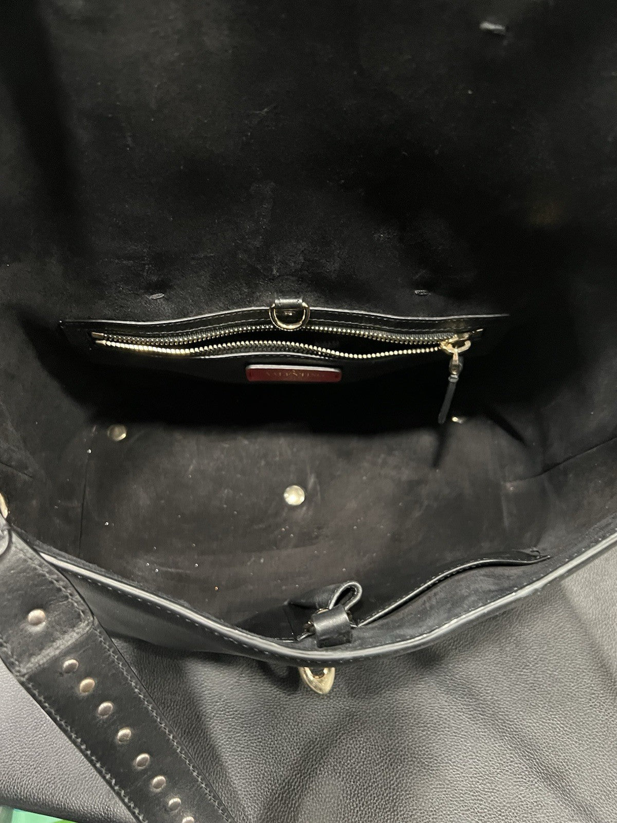 Valentino Garavani Demilune Flap Rockstud Leather Satchel Retail $2745