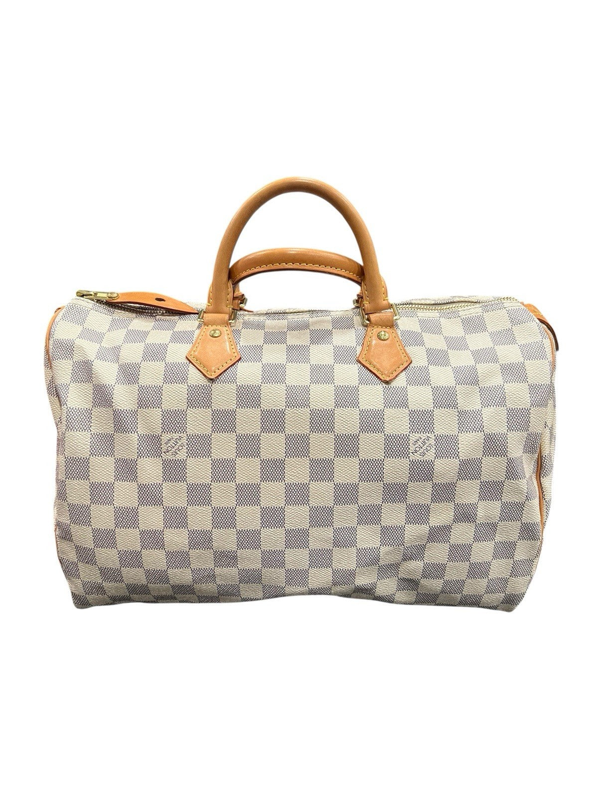 Louis Vuitton Damier Azure Speedy 35 W/Duster Lock & Certificate Of Authenticity