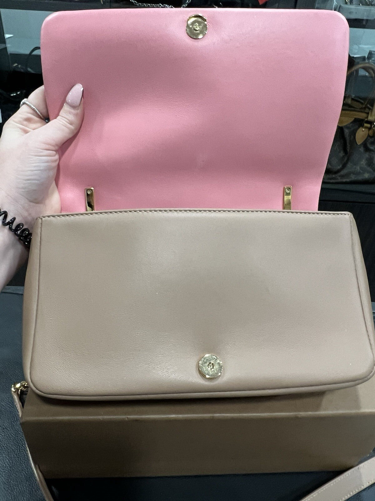 Burberry Lola Peony/Camel Small
