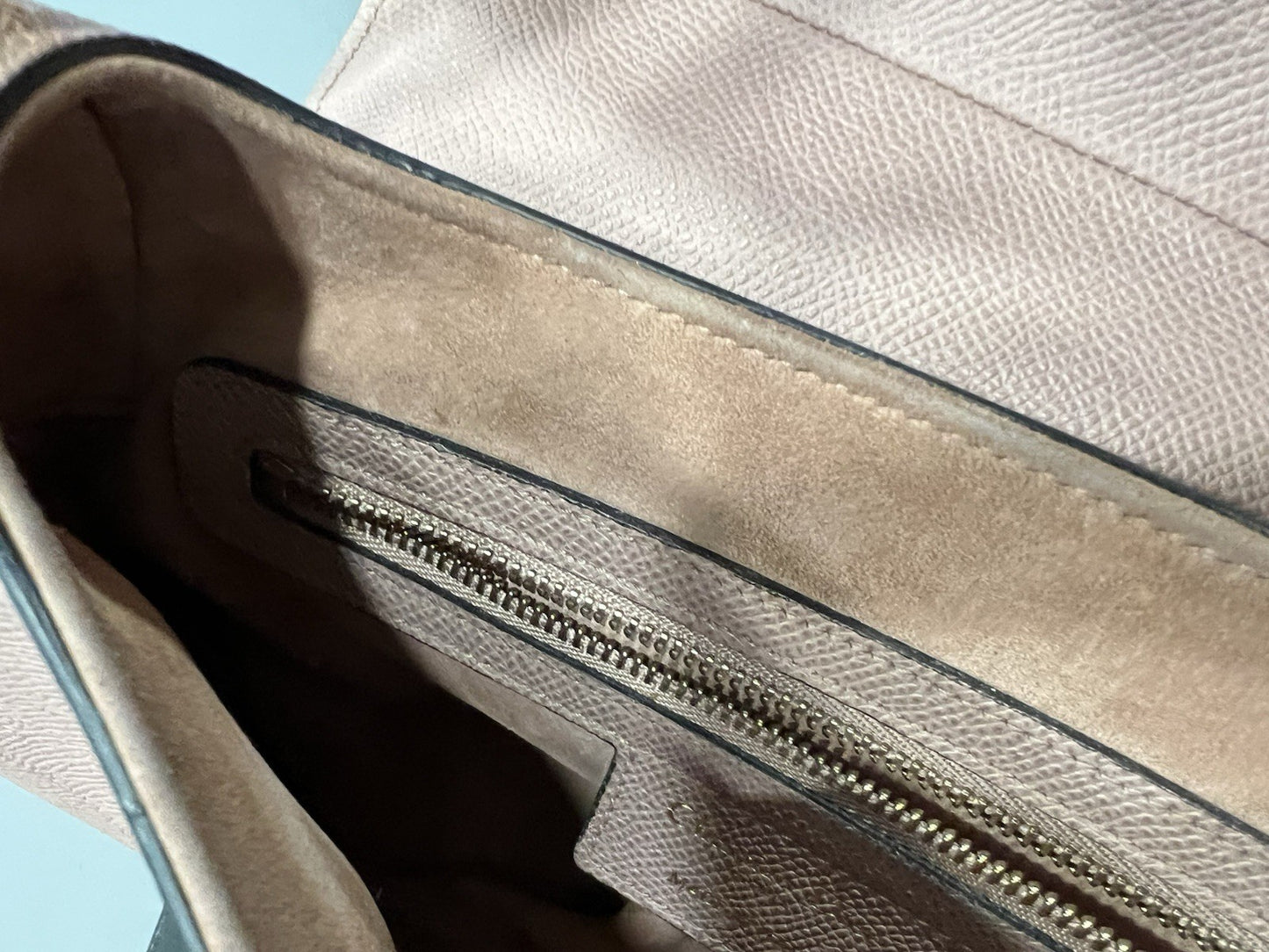 Chrisitan Dior Blush Grained Calfskin Saddle Bag