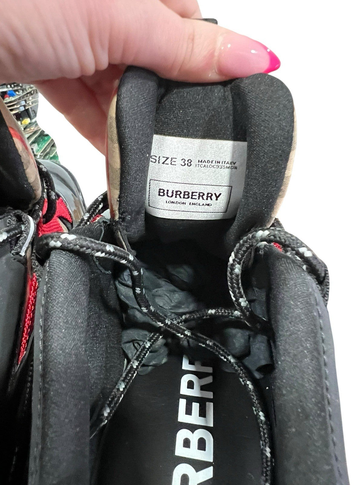 Burberry Vintage Check Chunky Sneakers Size 38/US8