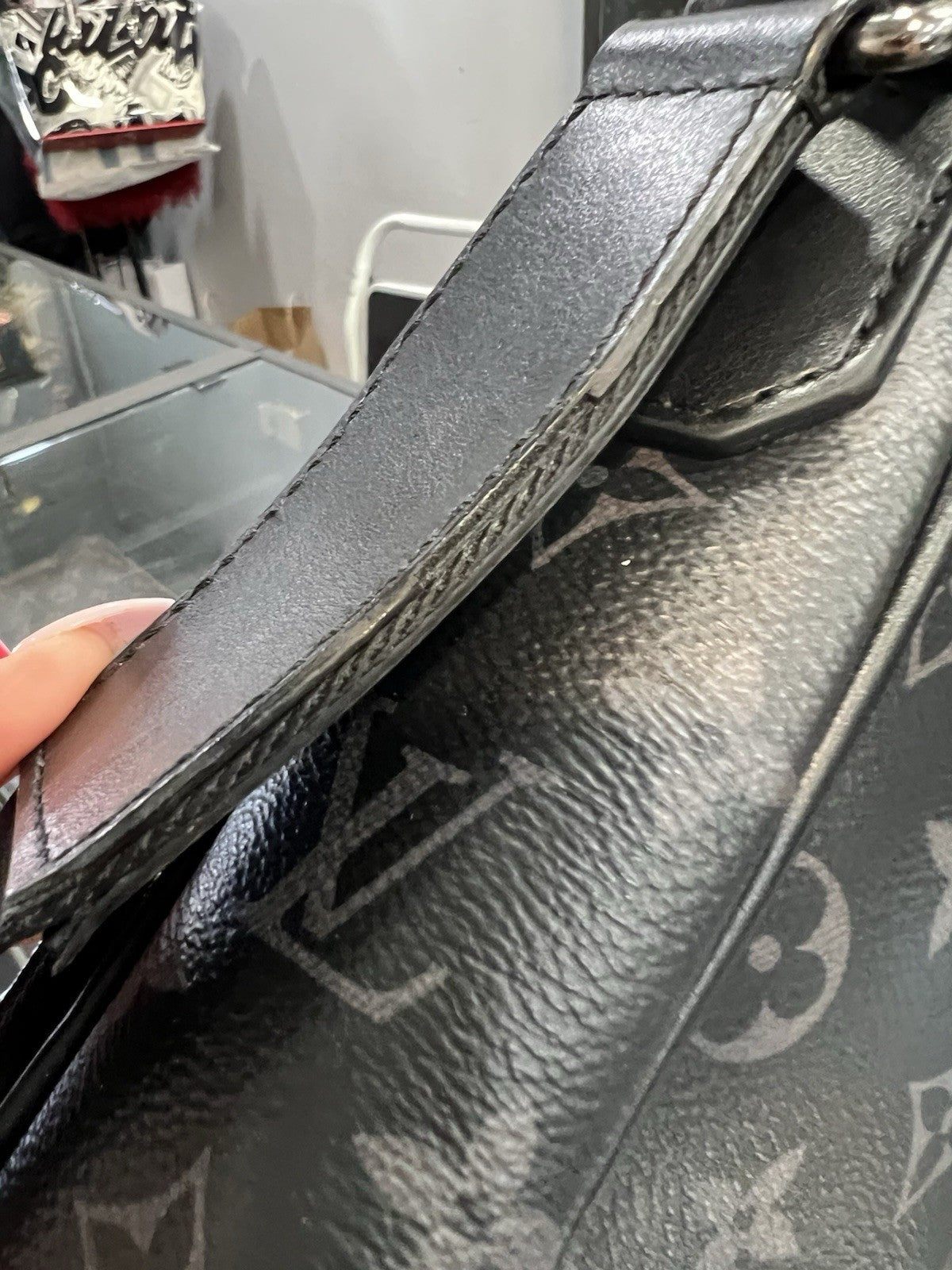 Louis Vuitton Monogram Eclipse District PM Messenger W/Authenticity