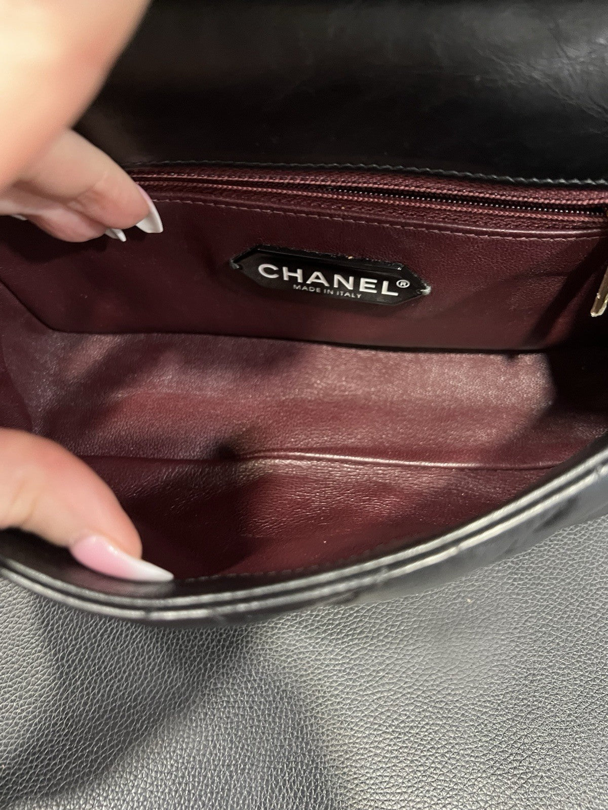 Chanel Small 2.55 Reissue Flap Hanger Bag W/Duster & Authenticity