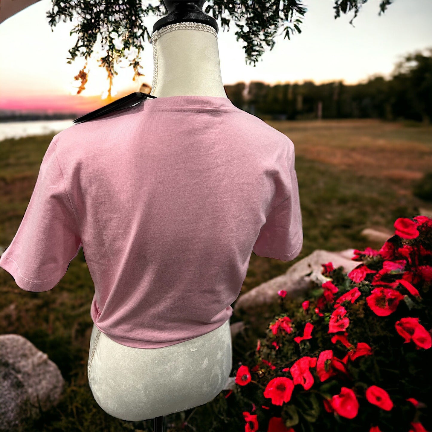 Versace Milano Stamp Crop Tee Shirt Size 42/US6 NWT (Retail $770)