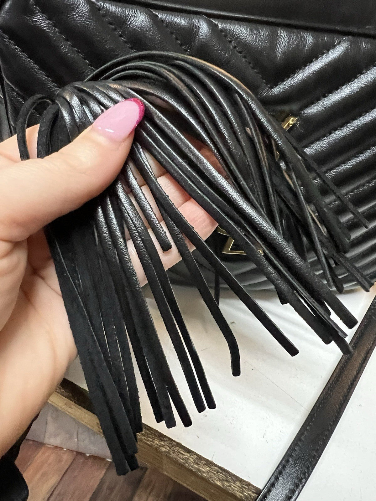 YSL Saint Laurant Black/Gold With Authenticity Retail $1790