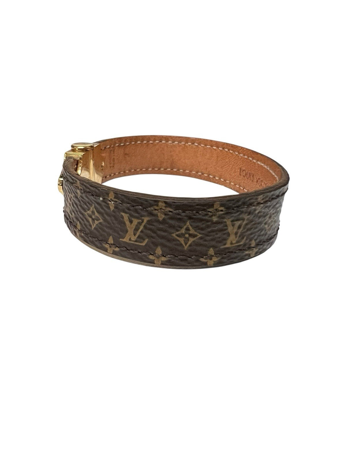 Louis Vuitton Nano Monogram Bracelet 17 Retail $315 6.75" AUTHENTIC