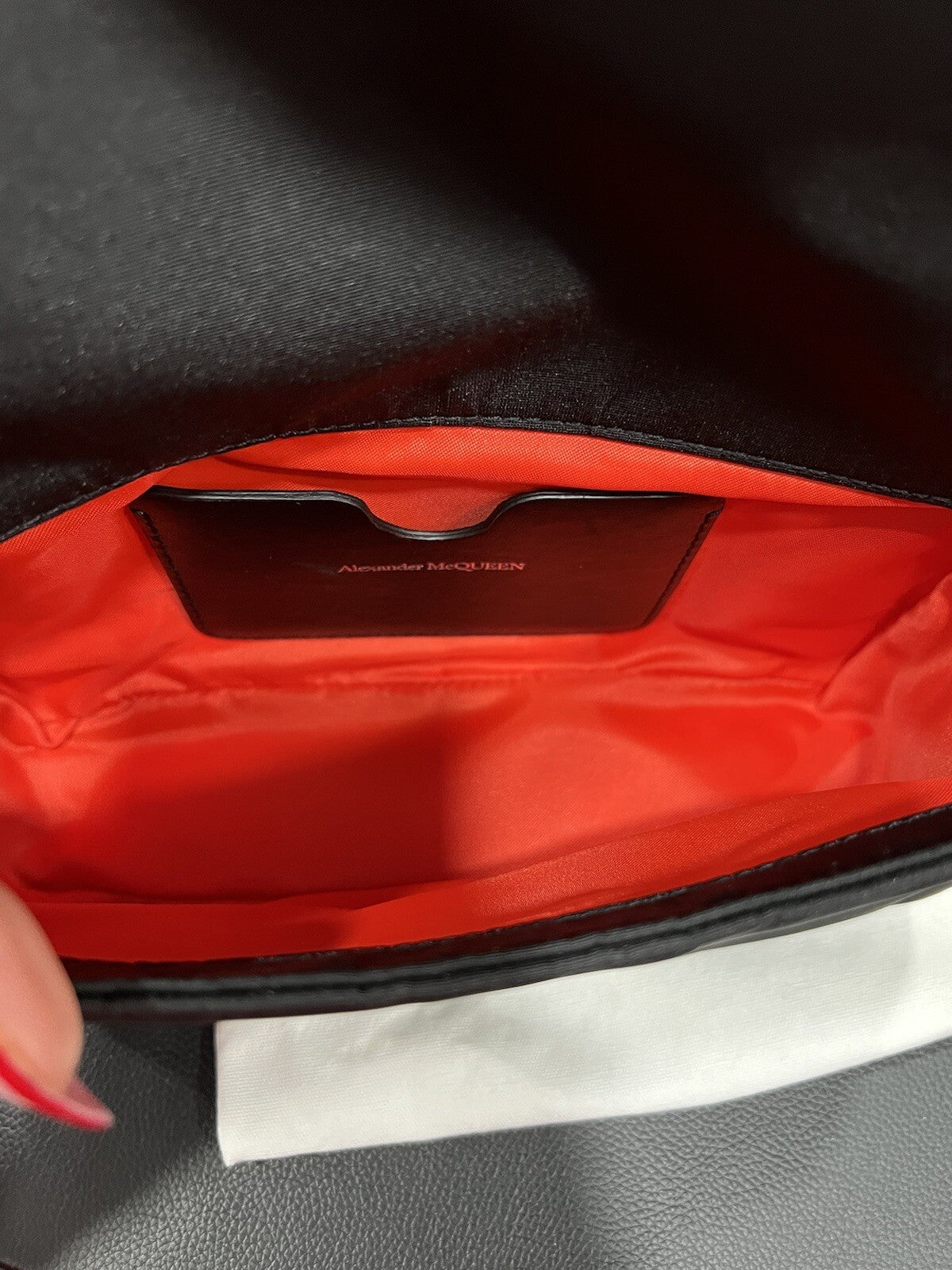 Alexander McQueen Black Nylon Skull/Logo Crossbody NIB (Retail $1295)