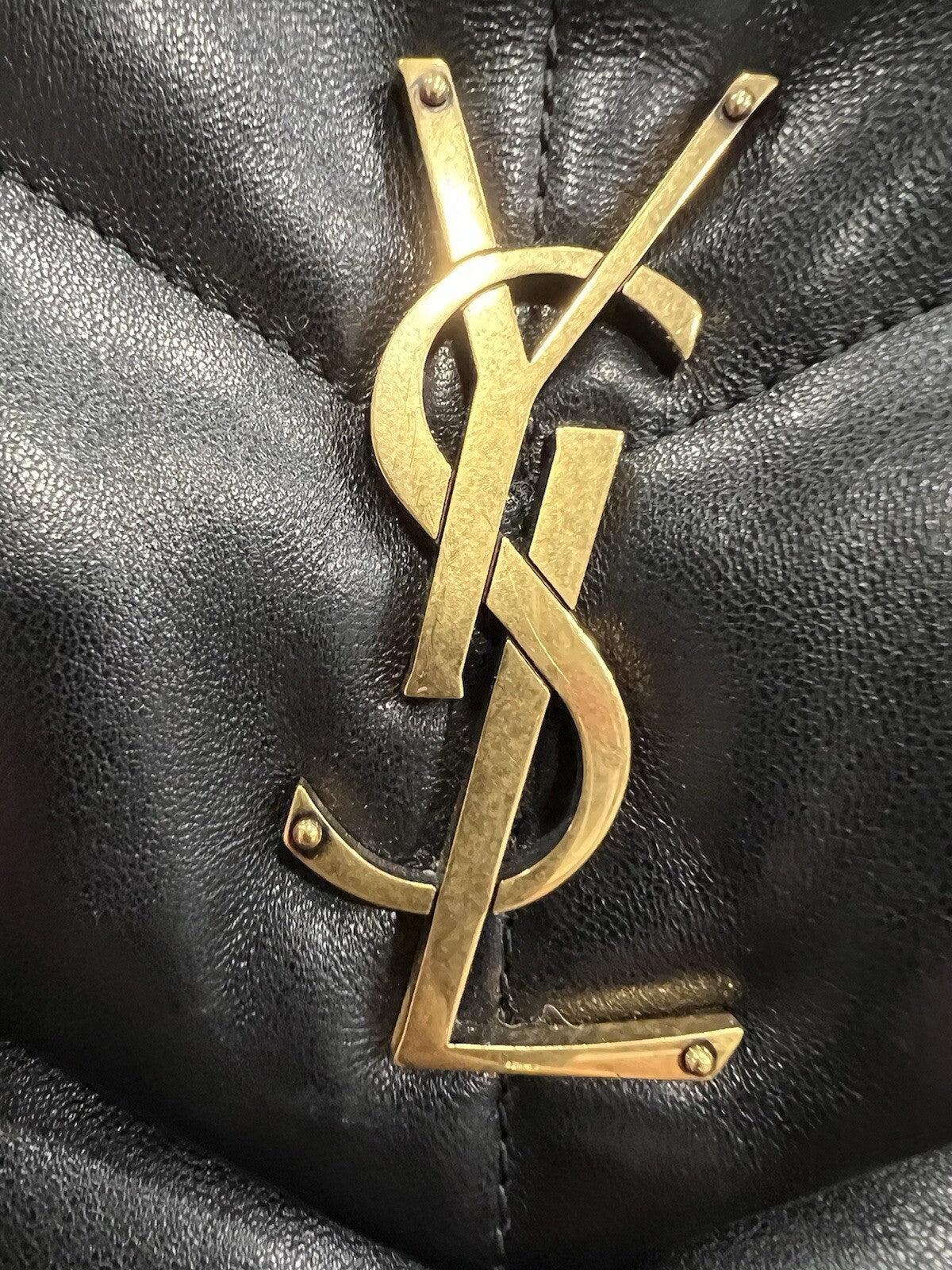 YSL Saint Laurent Small Lou Puffer Flap Bag  W/Certificate  MSRP $3300