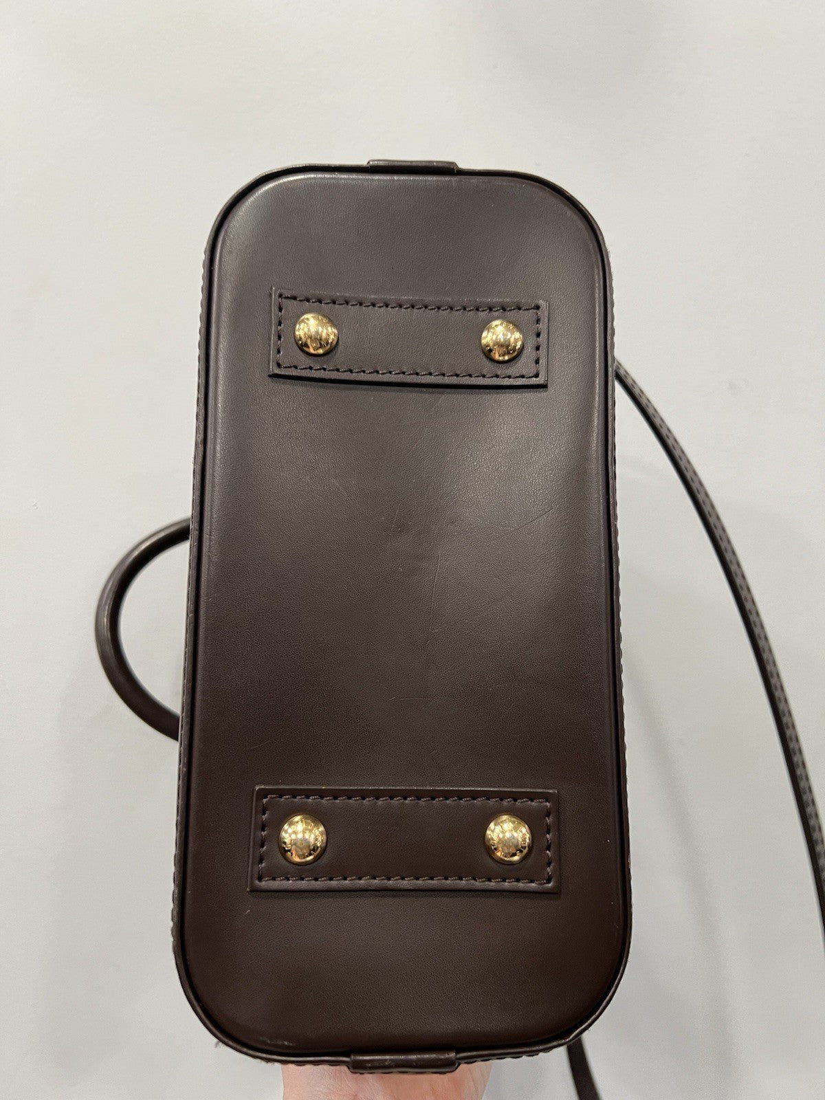 Louis Vuitton Damier Ebene BB Alma Crossbody Bag Lock & Key