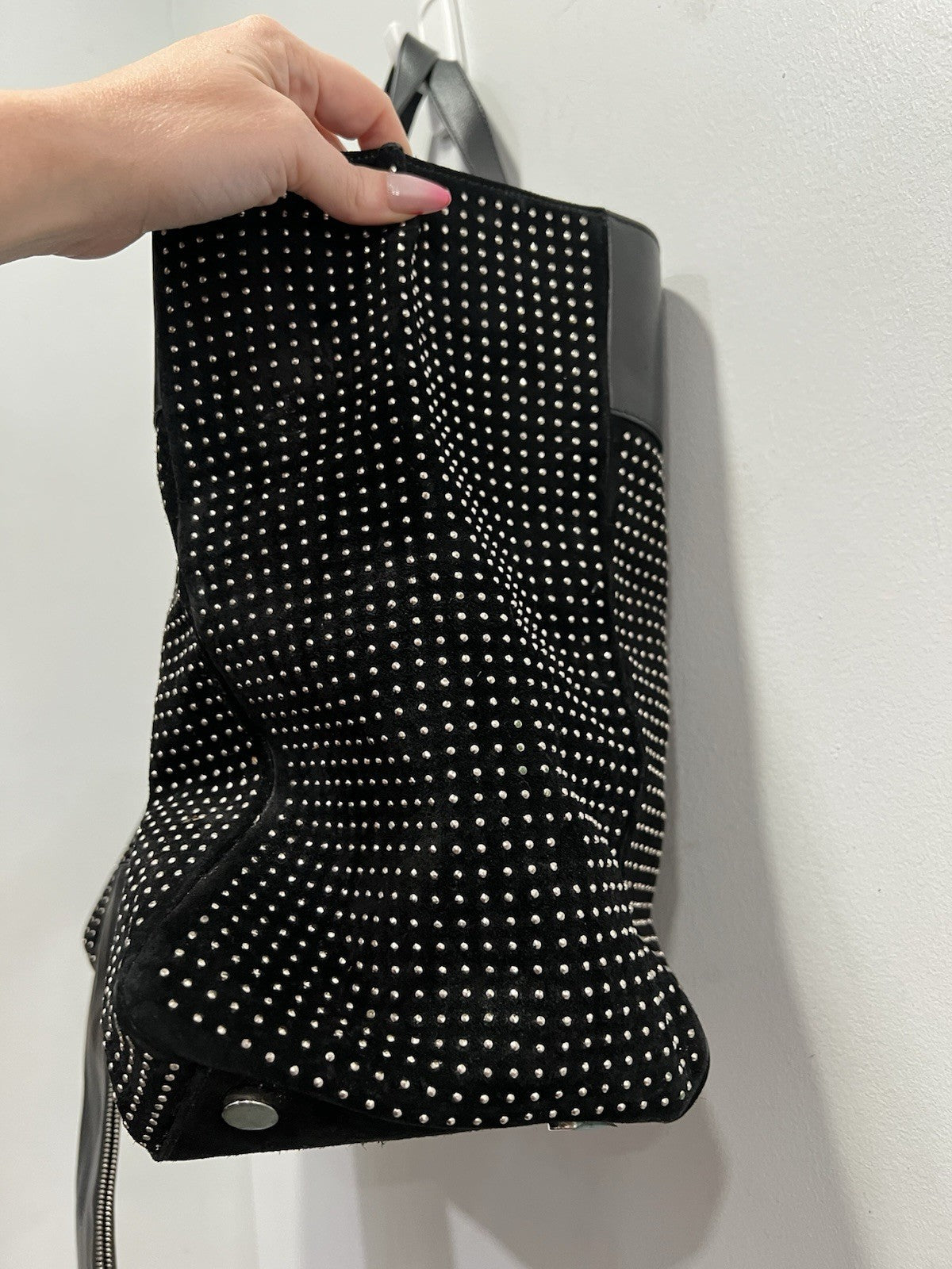YSL Saint Laurent East West Reversible Black Tote Bag With Pouch