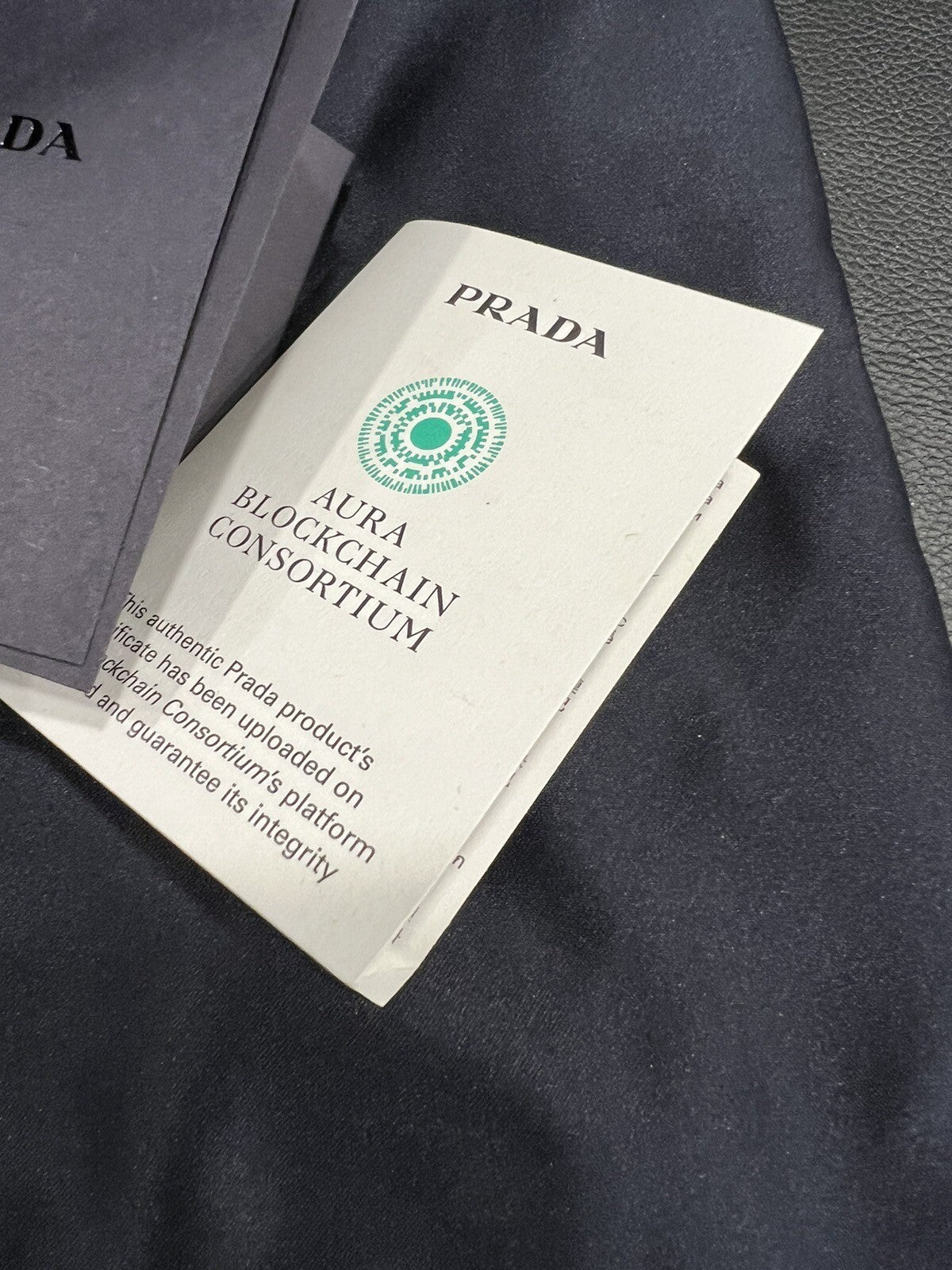 Prada Satin Mini Bucket Bag W/Crystals NWOB W/Certificate of Authenticity & Tags