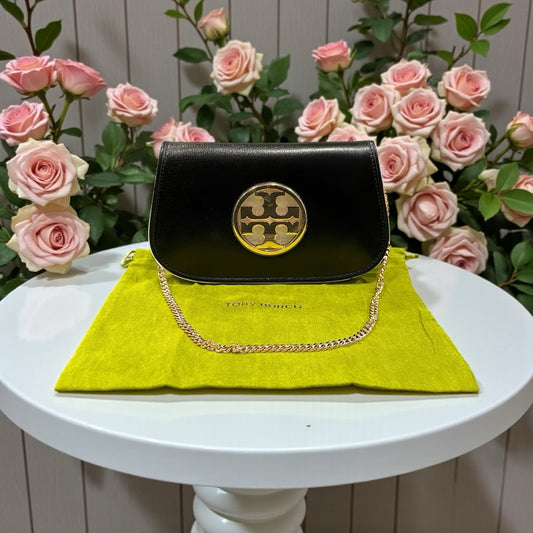 Tory Burch Black Reva Clutch Bag NWT & Duster