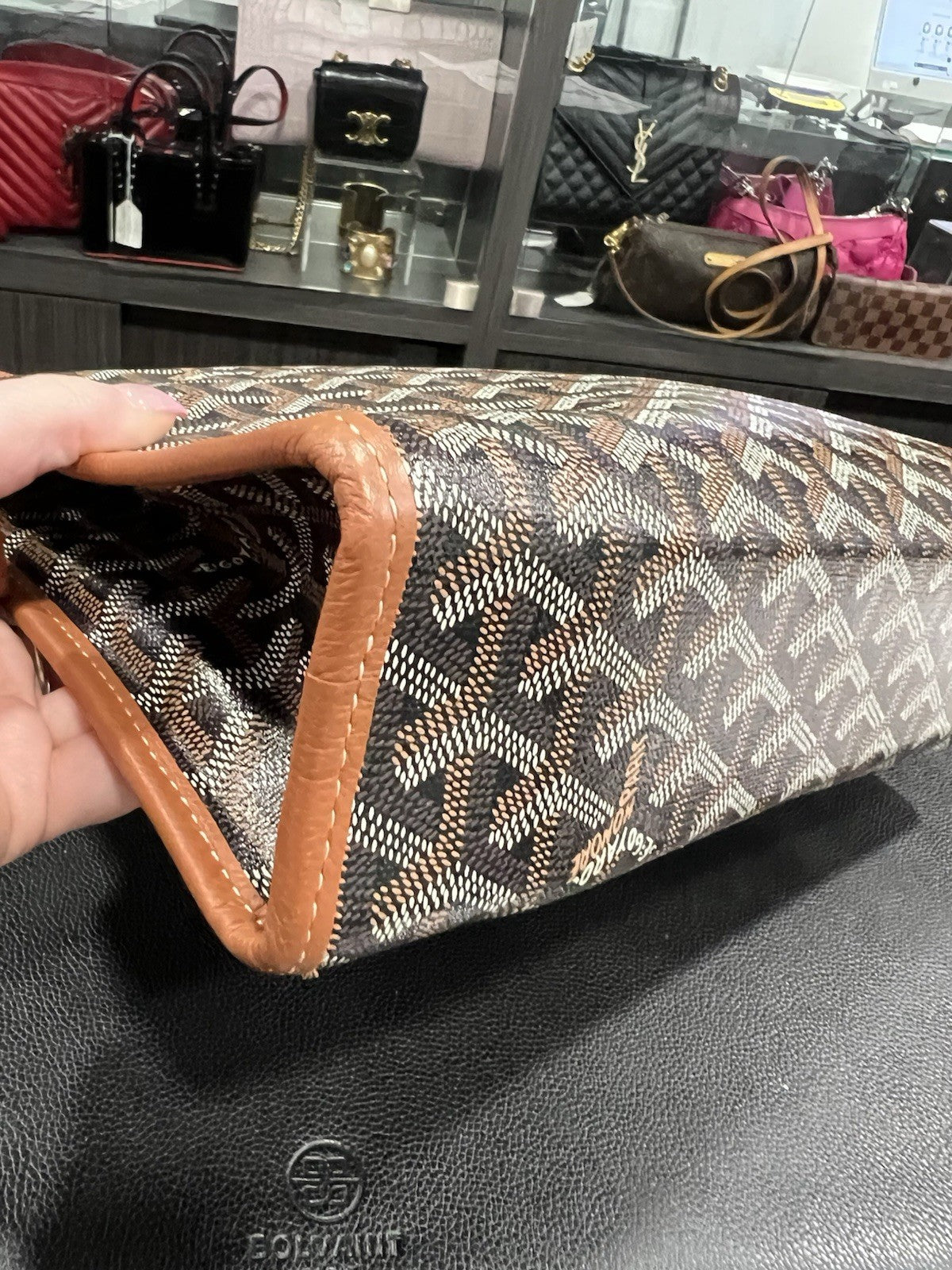 Goyard Jouvence Coated Canvas GM Toiletry Pouch W/Authentication