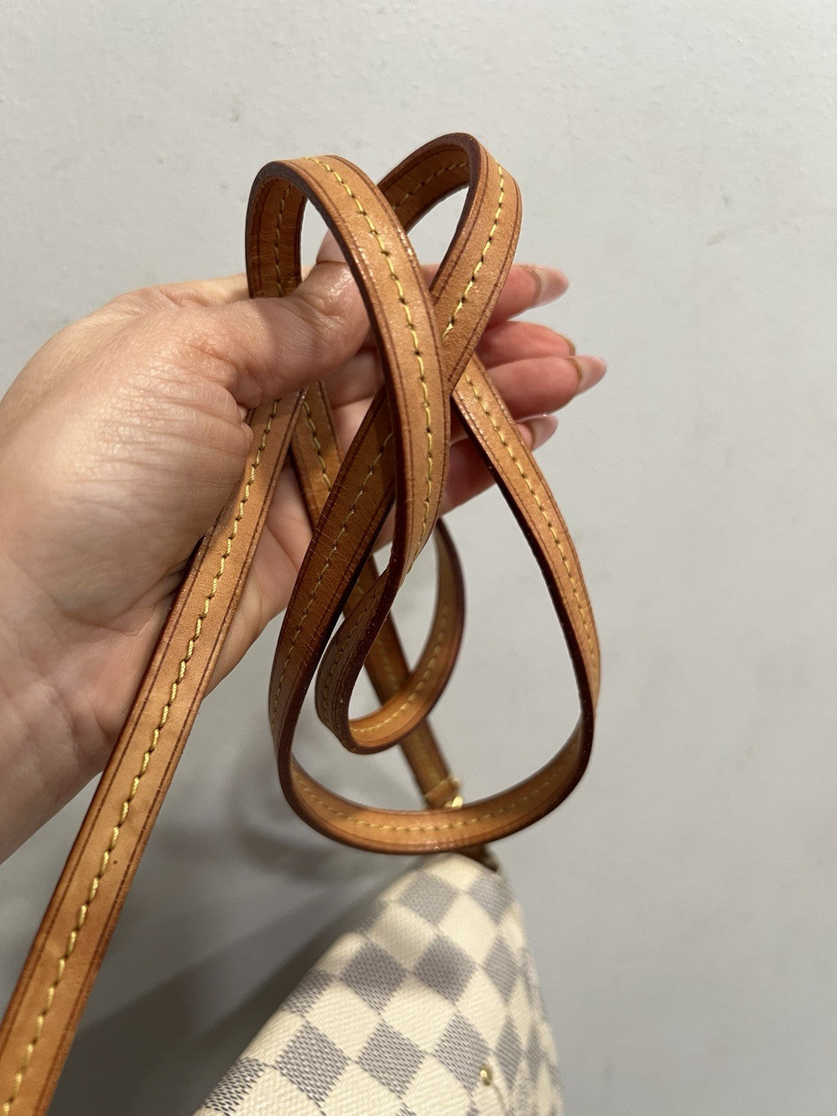 Louis Vuitton Damier Azur Favorite MM Duster & Certificate Of Authenticity