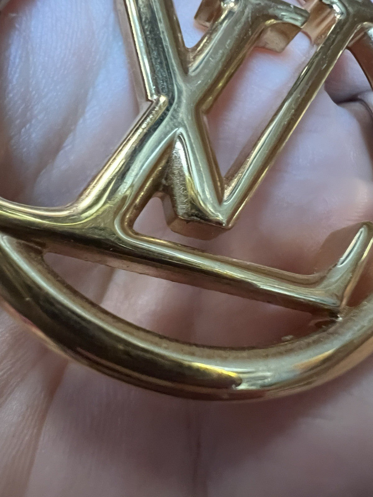 Louis Vuitton Louise GM Hoop Earrings Box Duster & Receipt Retail $740