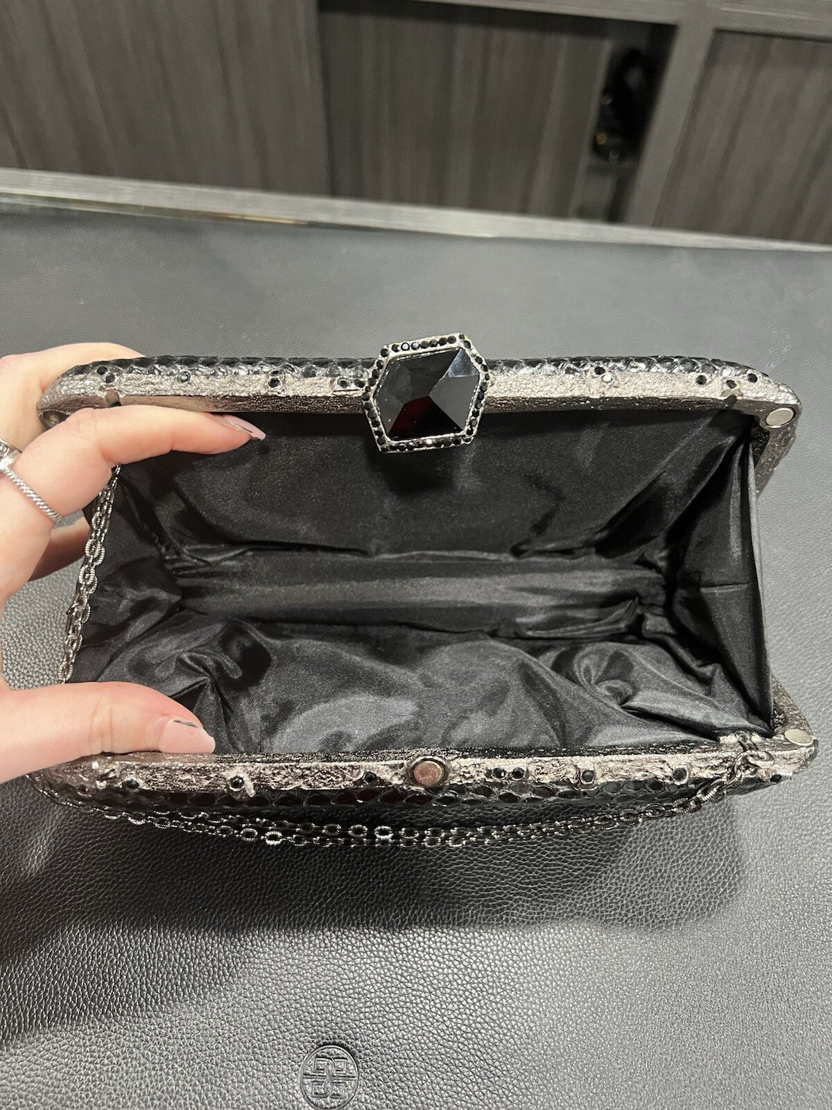 Clara Kasavina Handmade Python Snakeskin Clutch RARE