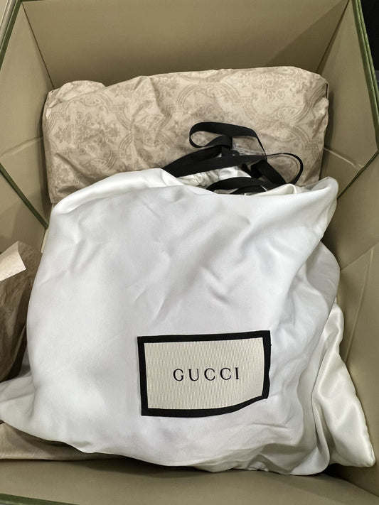 Gucci GG Canvas Double G Bucket Hat New In Box Sz M