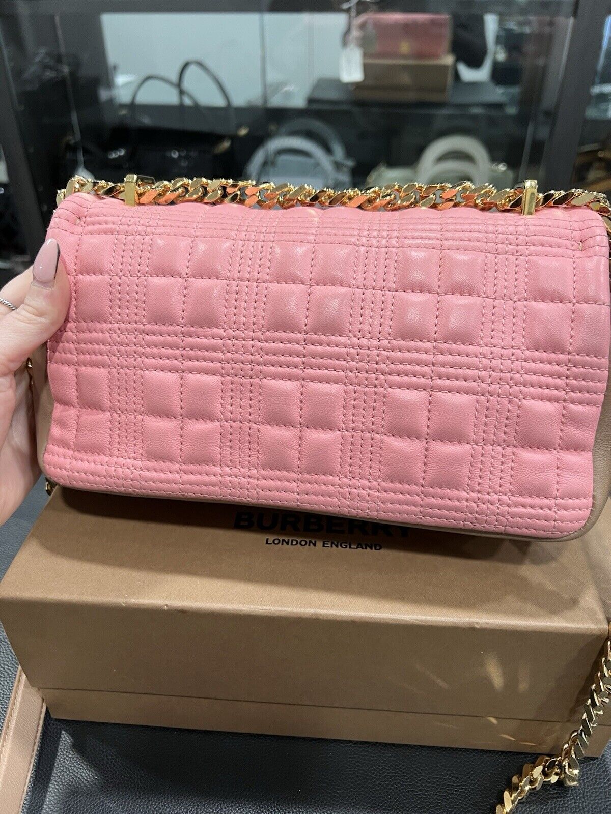 Burberry Lola Peony/Camel Small