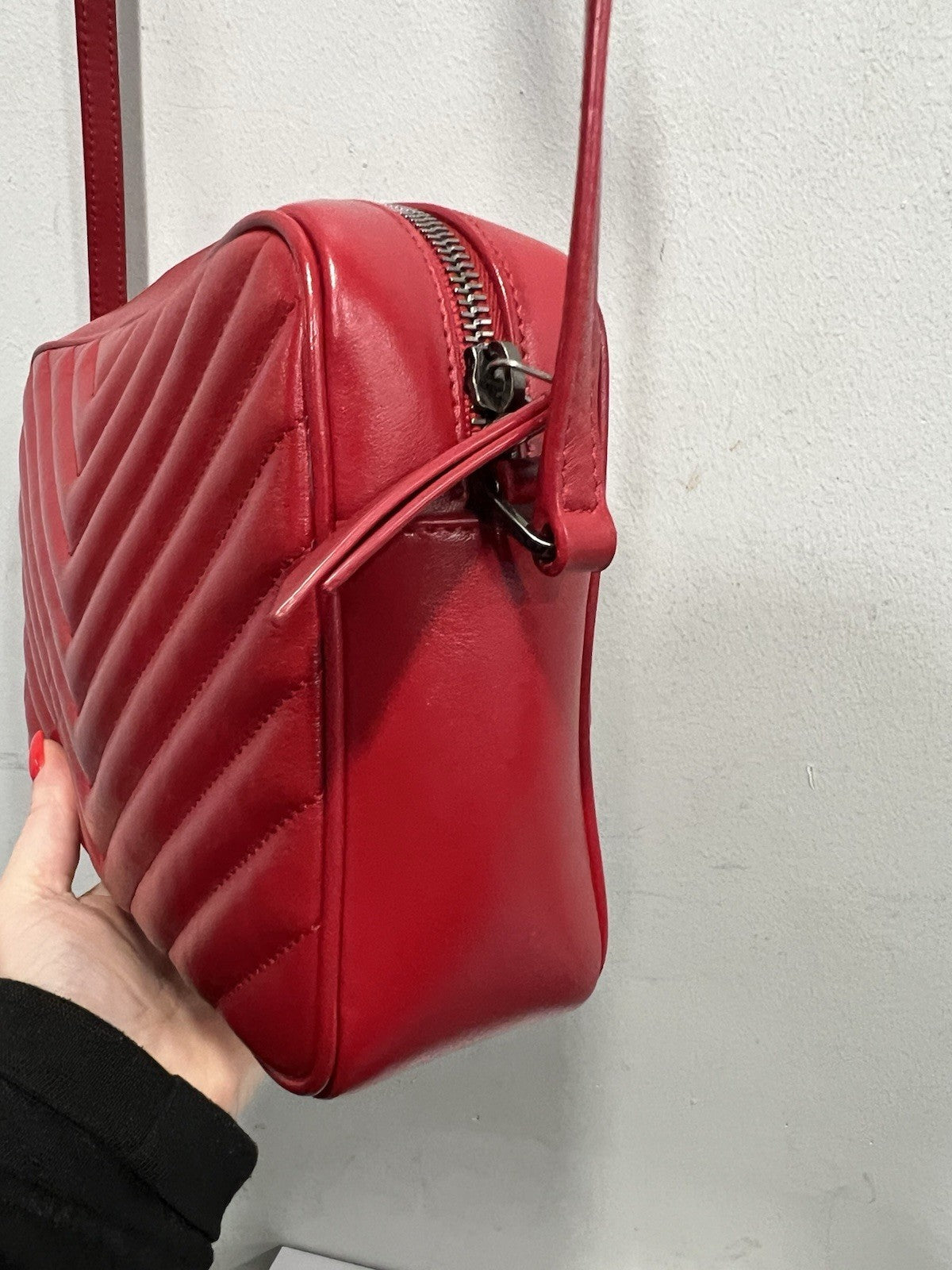 Saint Laurent Matelassé Calfskin Lou Camera Crossbody Bag