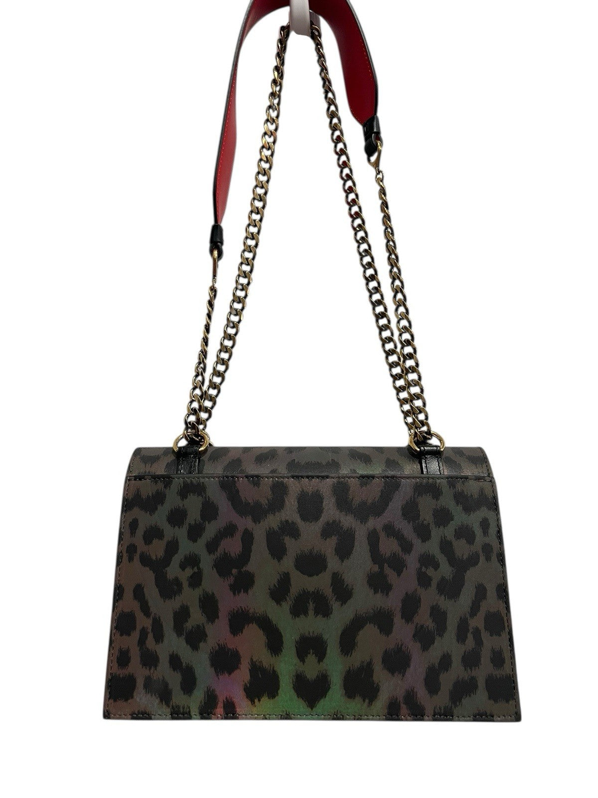 Christian Louboutin Elisa Reflex Leopard Nylon/Leather Crossbody Bag RARE NWT