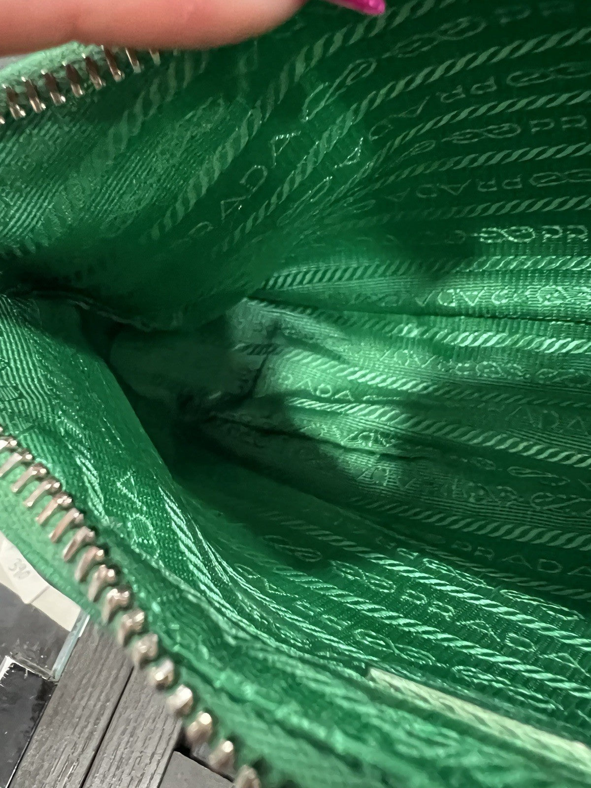 Prada Nylon Green Re-Edition 2005 With Certificate Of Authenticity