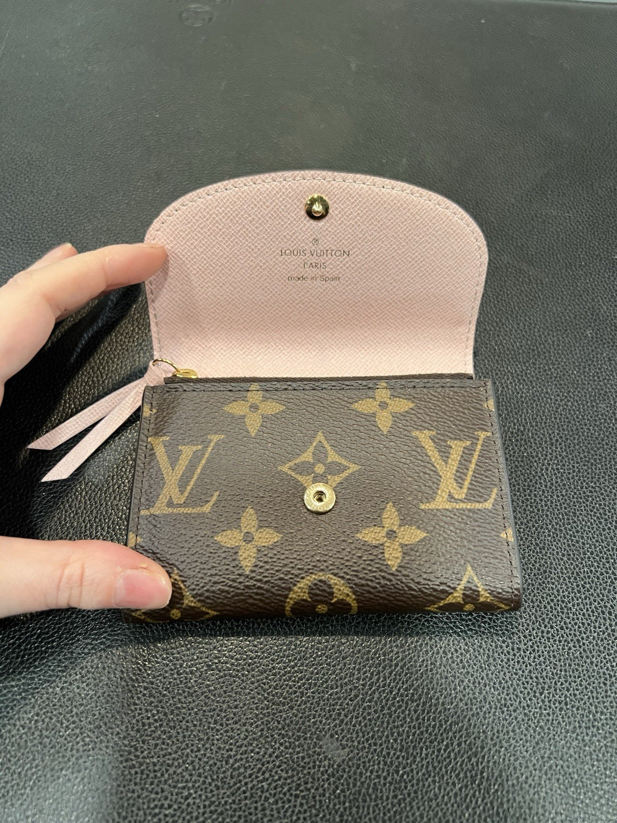 Louis Vuitton Monogram Rosalie Coin/Card Purse Ballerine With Authenticity