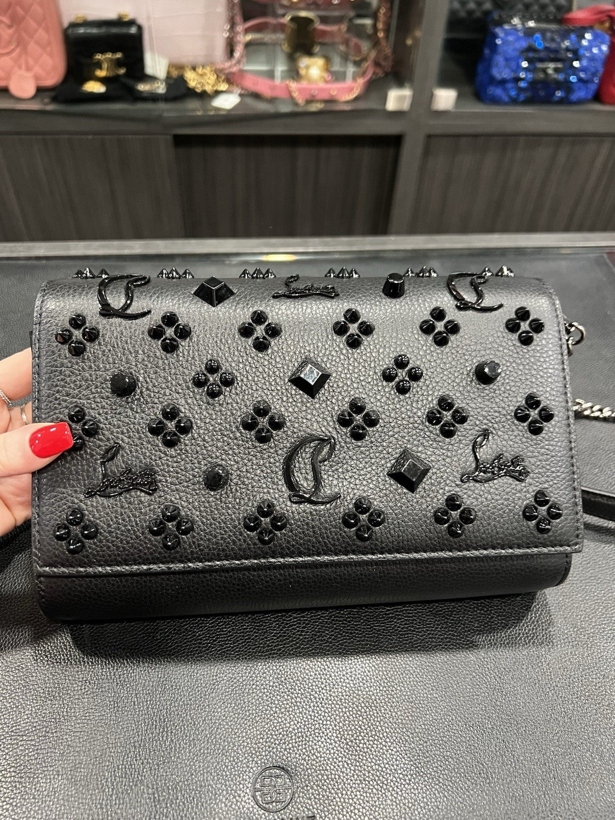 Christian Louboutin Paloma WOC Loubinthesky & Spikes NWT