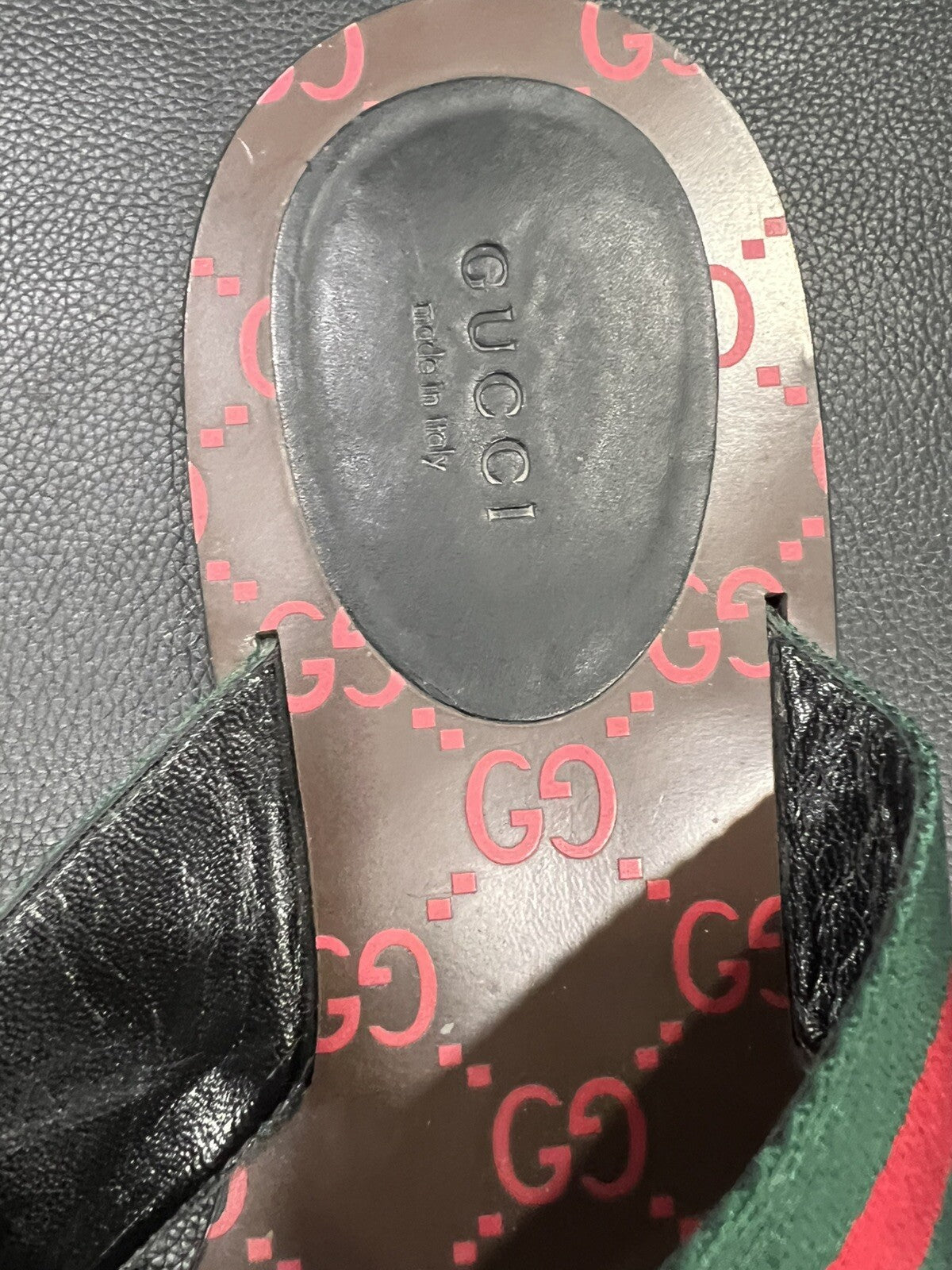 Gucci Kika Interlocking G Web Sandal Size 40/US 10 W/Duster