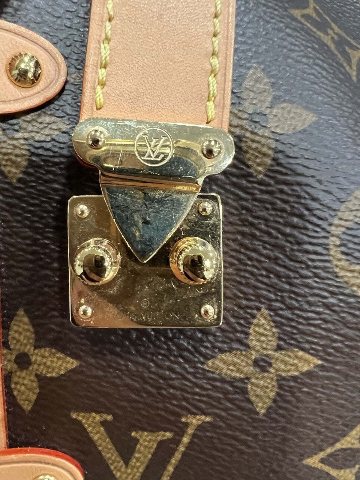 Louis Vuitton Side Trunk Bag MM With Duster Tag & Authenticity