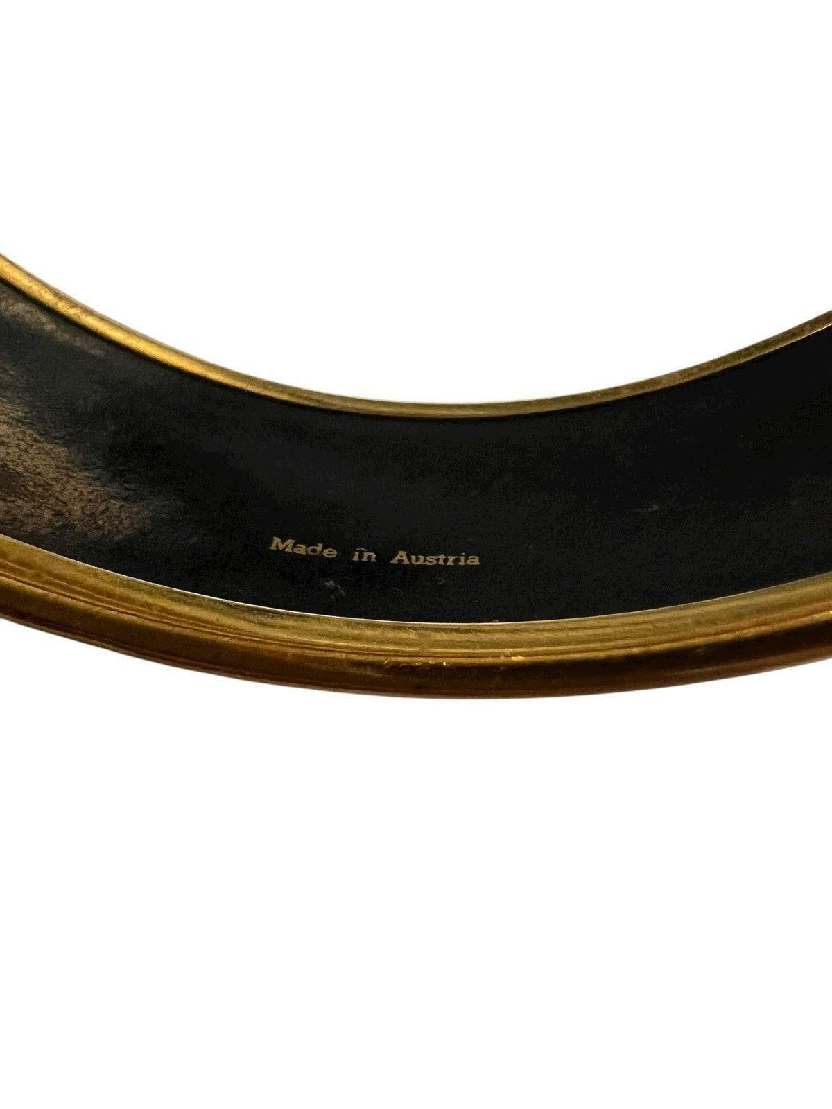 Hermes Vintage Horses and Elephants Enameled Bangle Made in Austria RARE