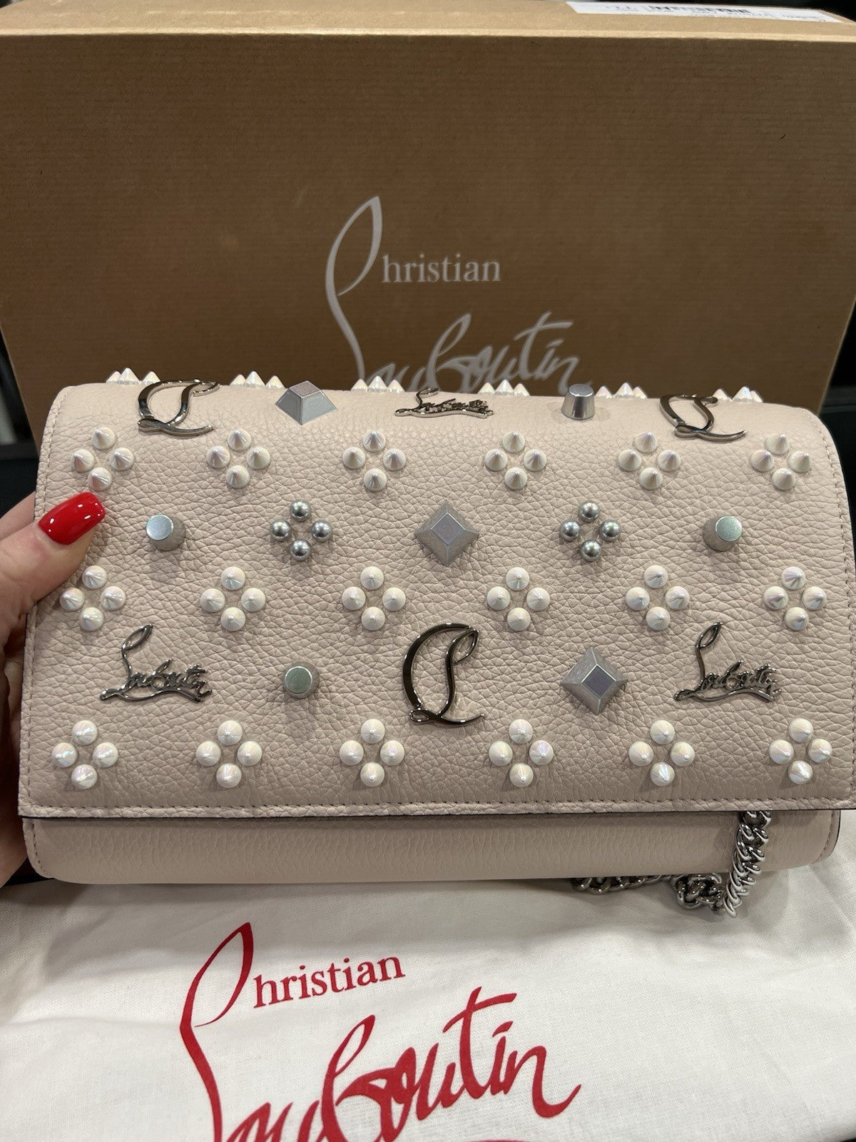 Christian Louboutin Paloma WOC Loubinthesky & Spikes NIB