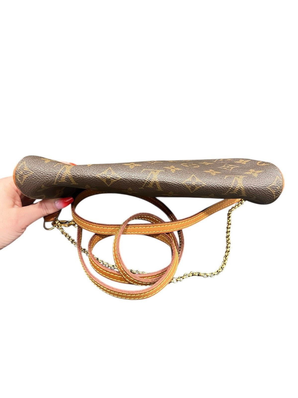 Louis Vuitton Eva Crossbody Brown Canvas Coated Monogram With Authenticity