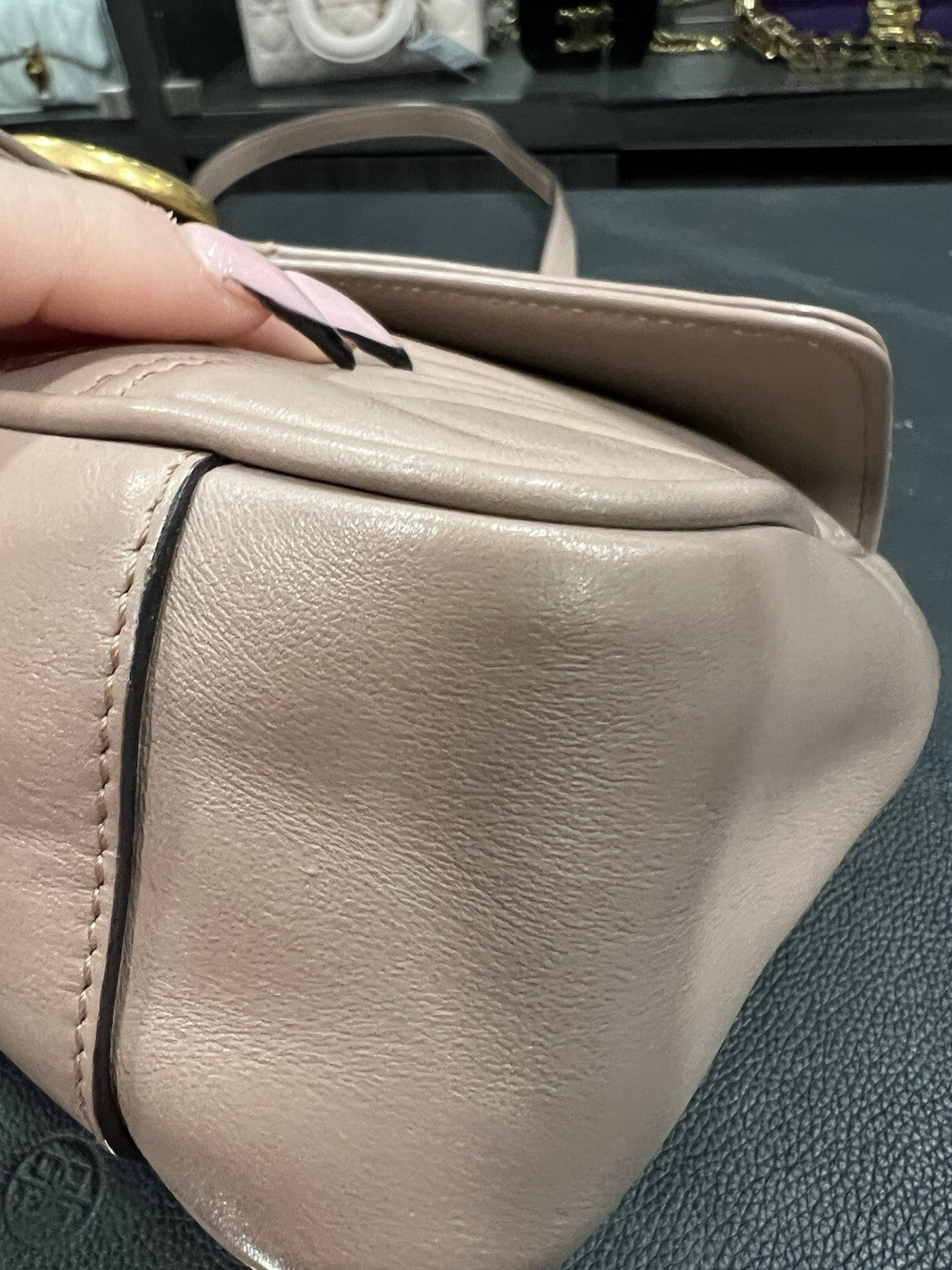 Gucci Matelasse Small GG Marmont Shoulder Bag