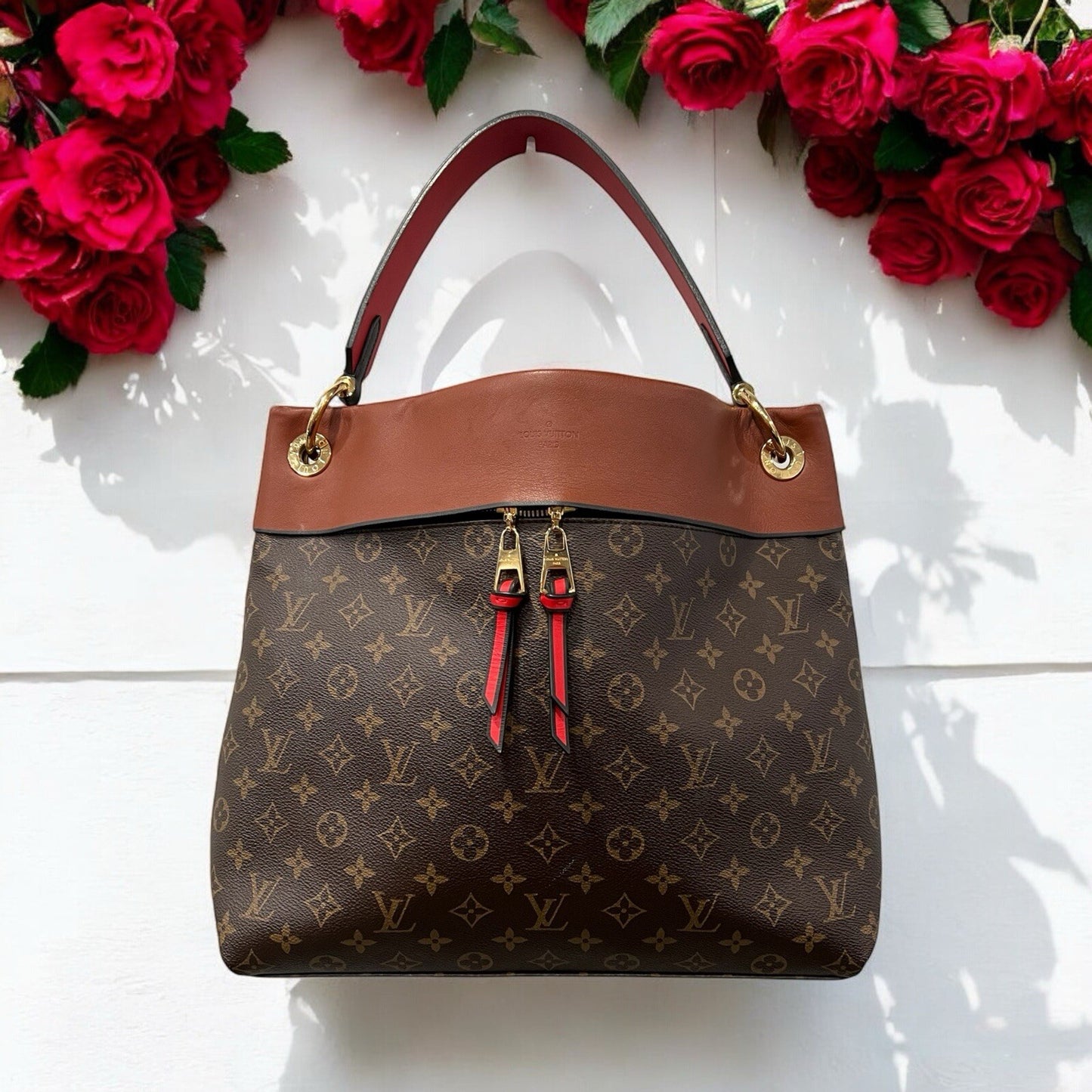 Louis Vuitton Tuleries Hobo Monogram Canvas & Leather W.Tags & Duster