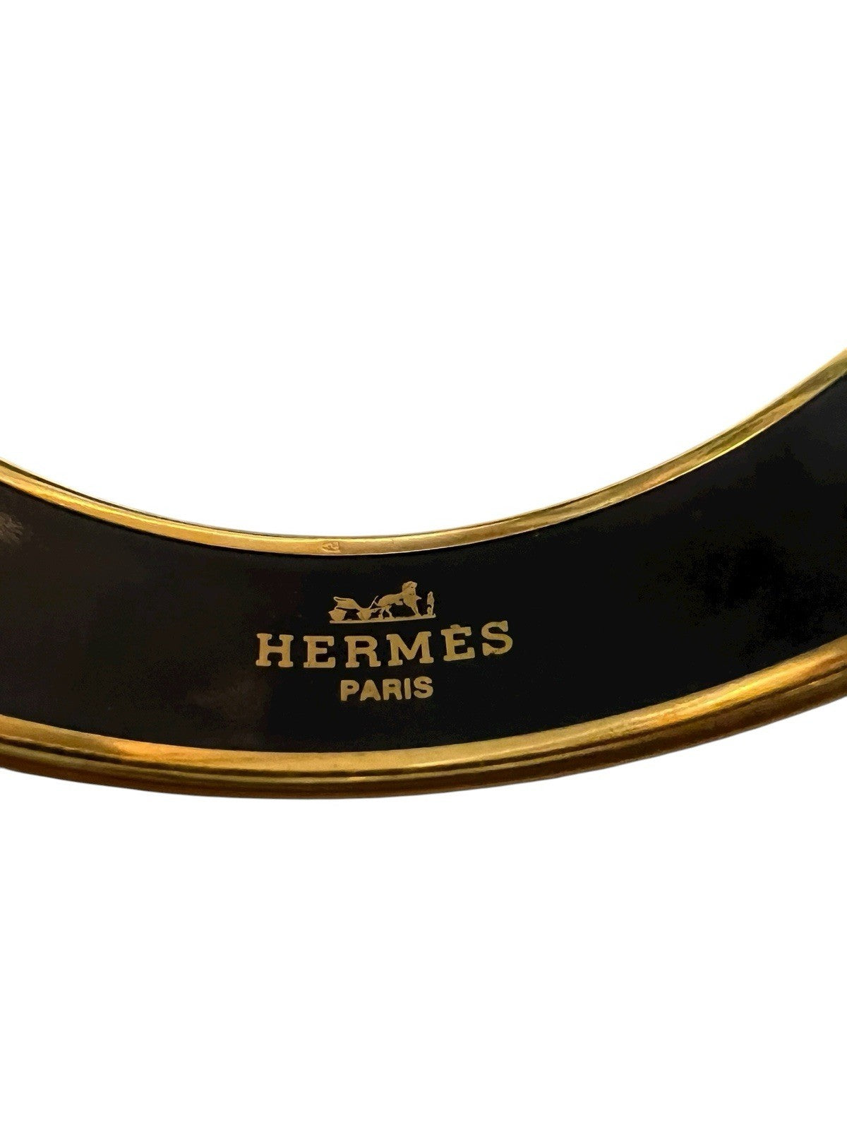Hermes Vintage Horses and Elephants Enameled Bangle Made in Austria RARE